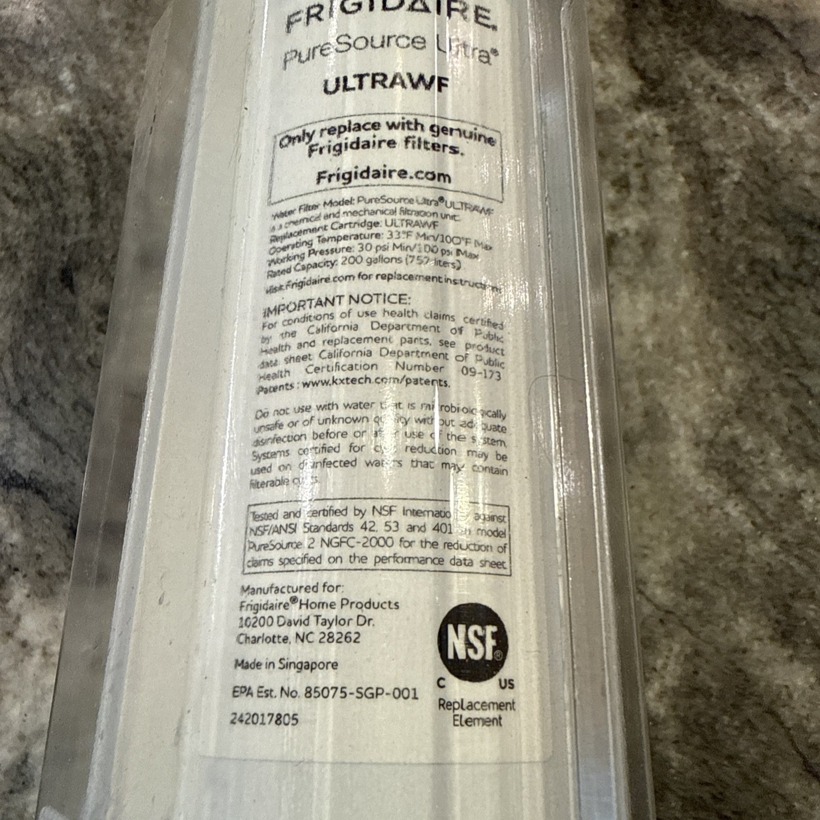 Frigidaire Pure Source Ultra