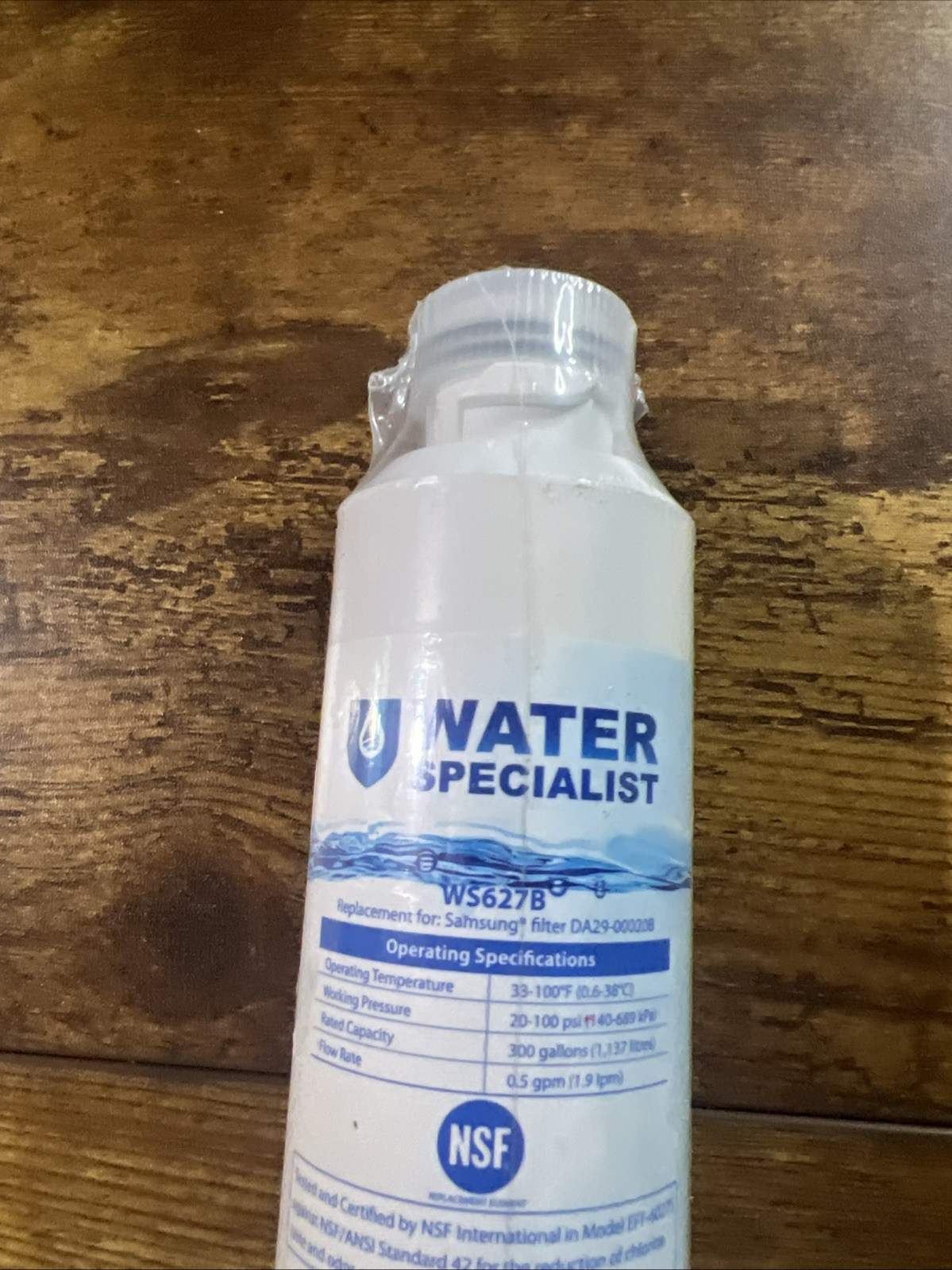 Water Specialist WS627B Water Filter, Replacement For Samsung DA29-00020B