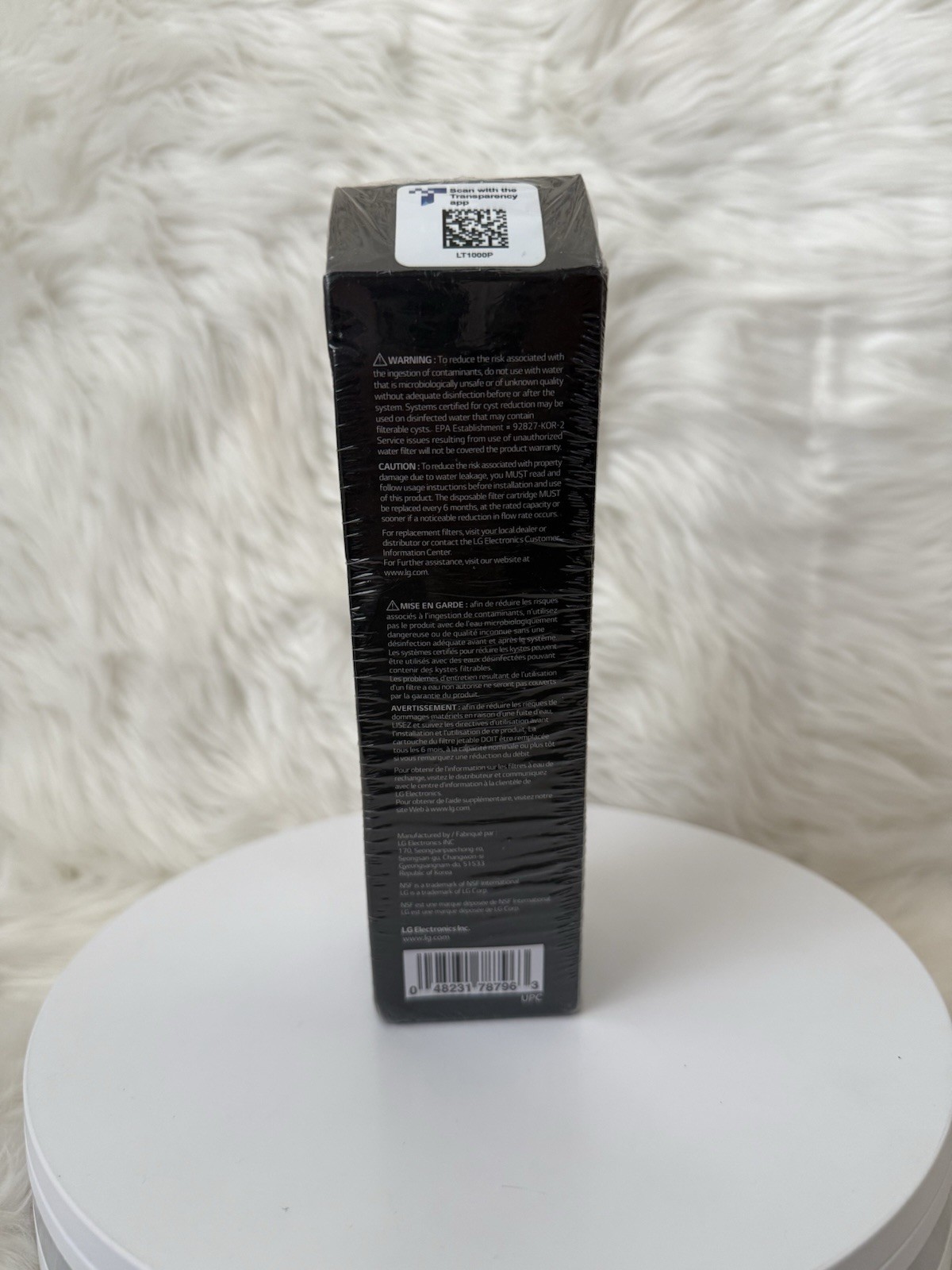 Genuine LG Water Filter Replacement Cartridge LT1000P/PC/PCS New and Sealed