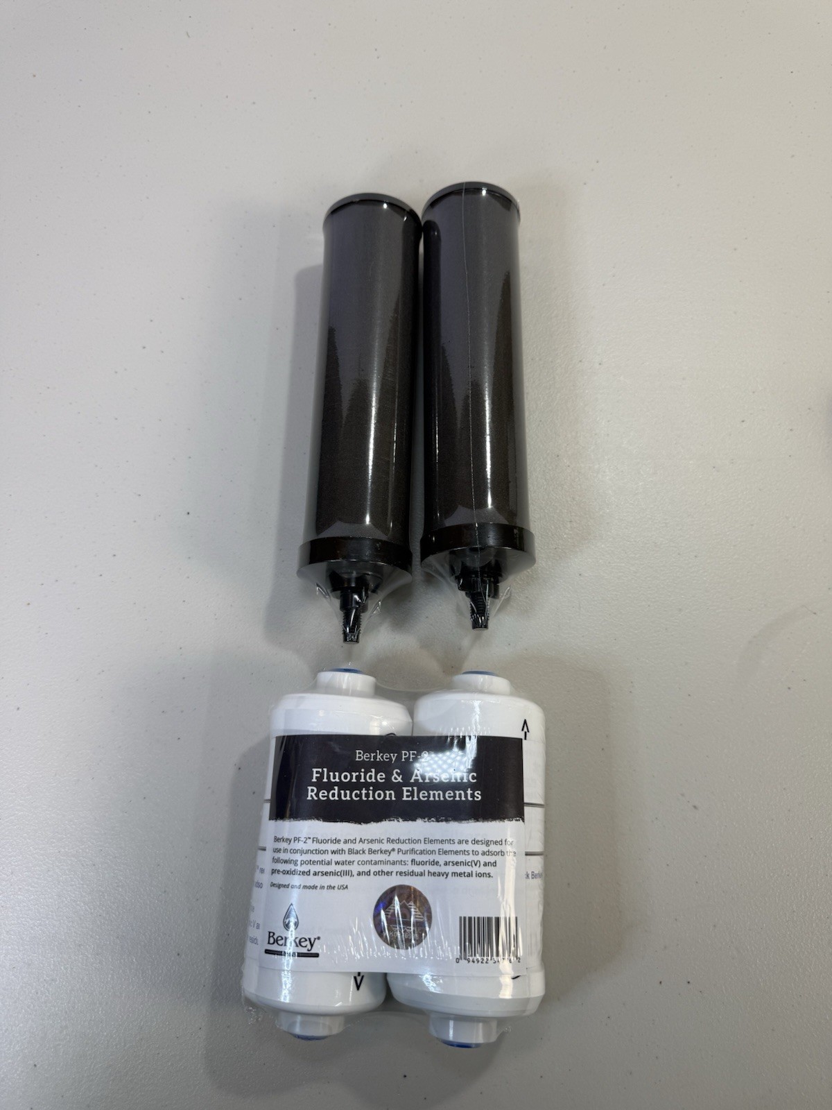 NEW 1-Combo Pack Berkey PF-2 Fluoride Water Filters & Berkey Black Carbon BB9-2