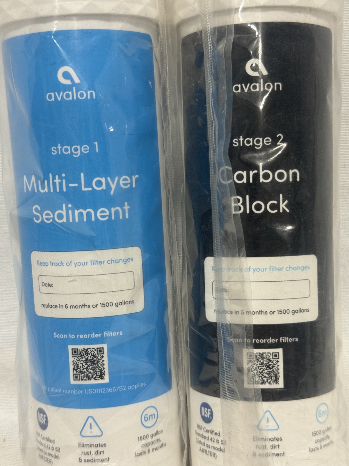 Avalon 2-Stage Replacement Filters Cartridge for Bottleless Water Coolers New