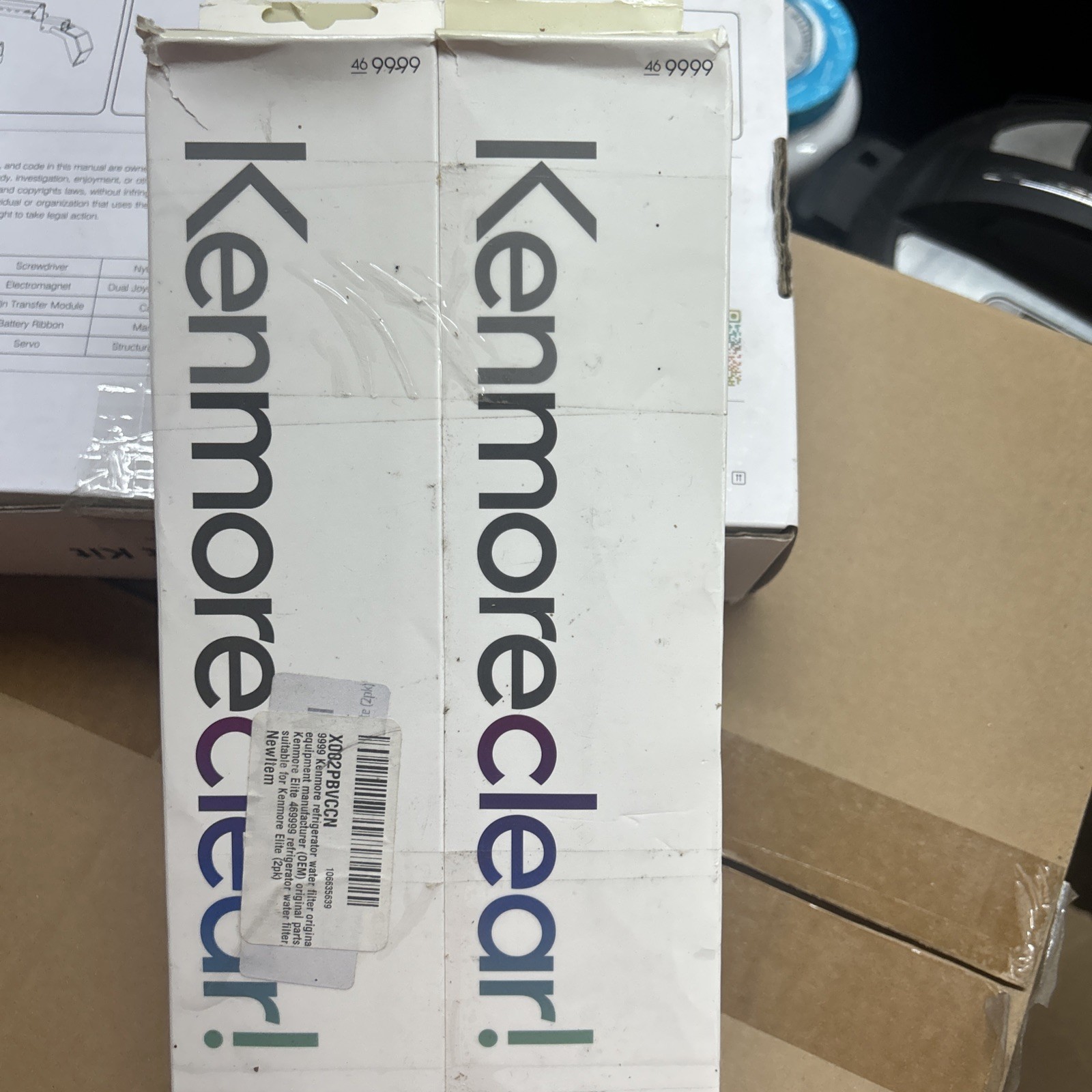 Kenmore 46-9999 Replacement Refrigerator Water Filter 2 Pack