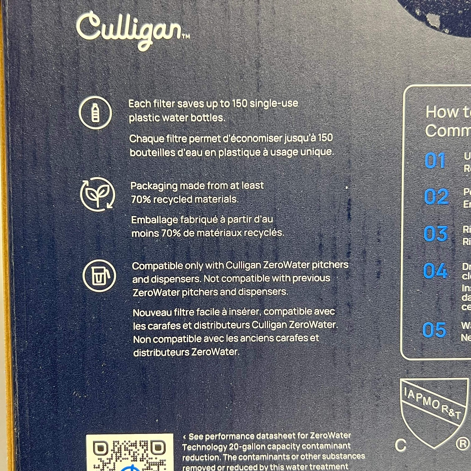 CULLIGAN (4 PACK) 5-stage Filter Replacements For Zero Water Pitcher ZEROF04