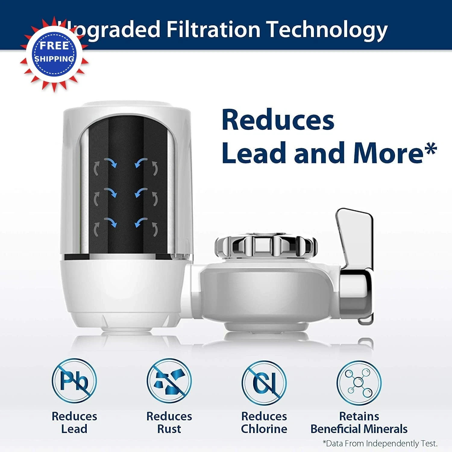 Waterdrop Replacement Filter Pack 3 Reduces Chlorine Taste Odor 9 Months