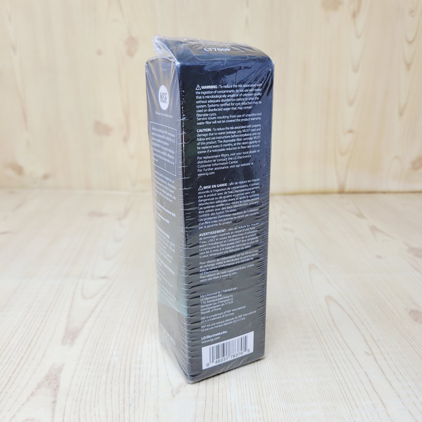 New Sealed LG Genuine Water Filter Replacement Cartridge LT700P/PC/PCS NSF