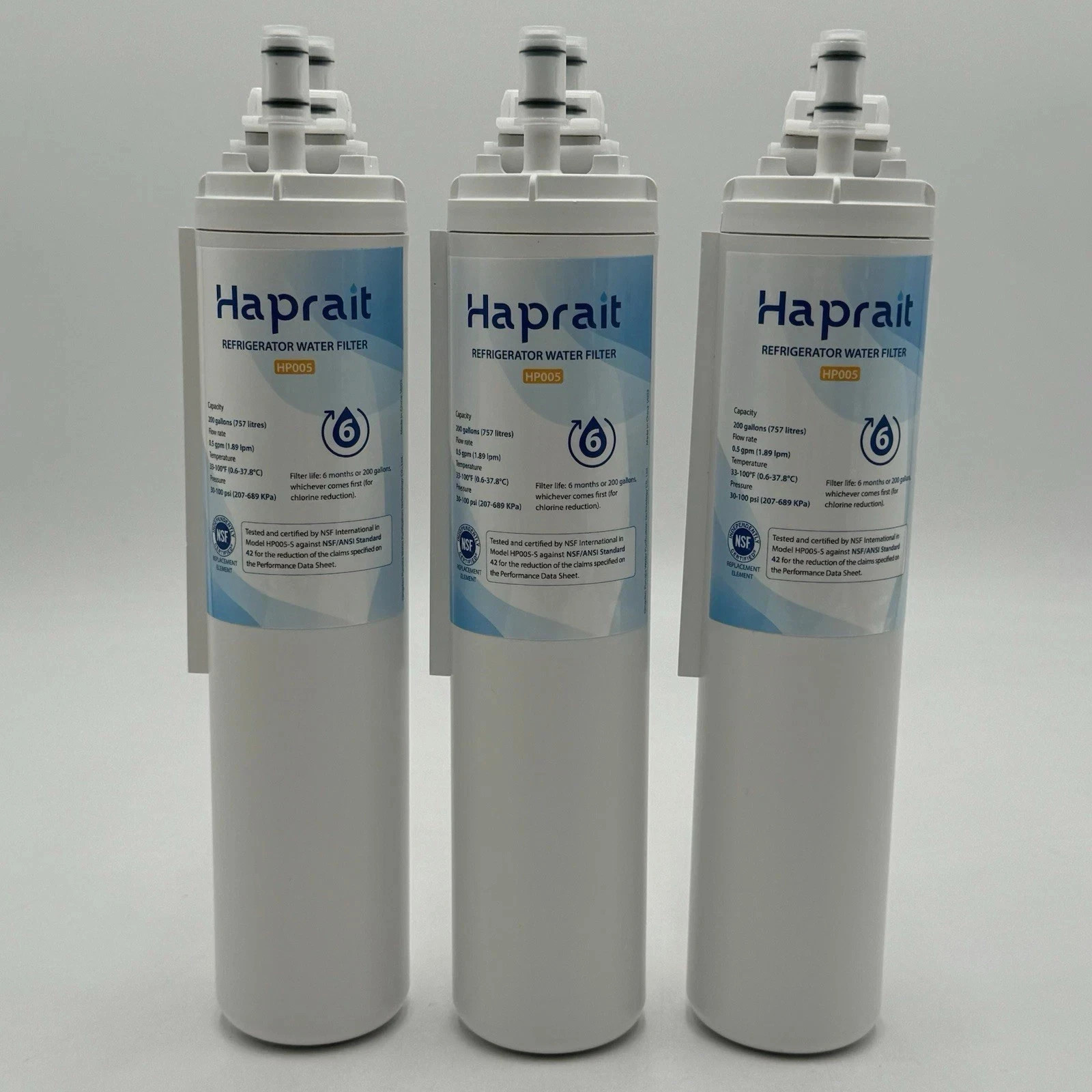 New 3 Pack Haprait HP005 Water Filter for Frigidaire ULTRAWF Pure Source Ultra