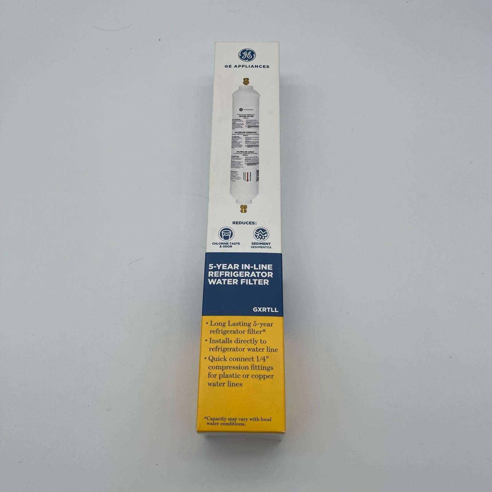 GE Appliances GXRTLL 5-Year In-Line Refrigerator Water Filter