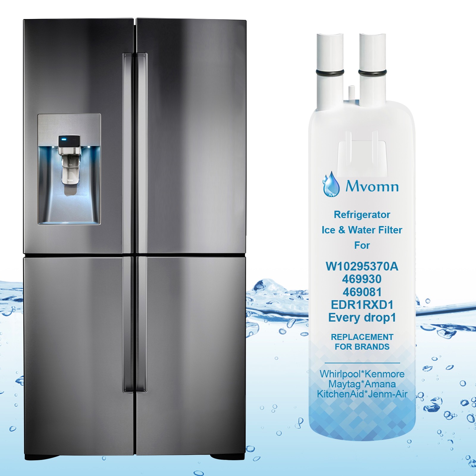 3Packs For W10295²370A EDR1²RXD1 Filter²1 9081 Refrigerator Ice Replacement US