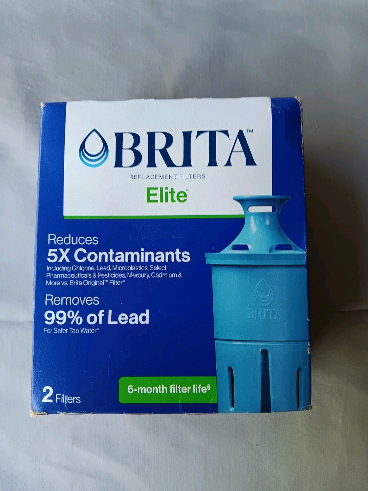 Brita Longlast Replacement Filters for Pitchers Dispensers – 2 Count