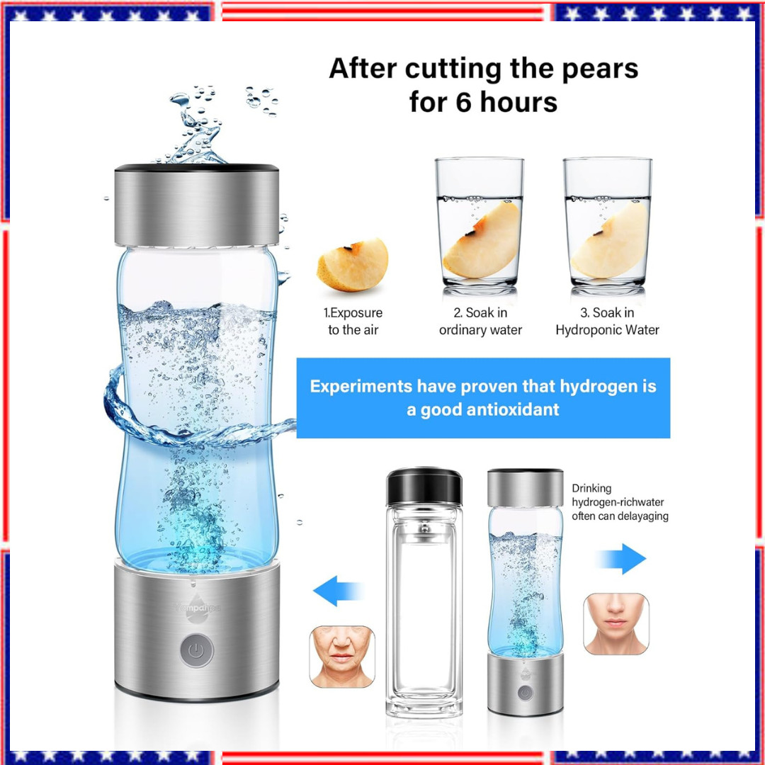 2025 Upgrade Hydrogen Water Bottle Generator, 2 in 1 Hydroh Hydrogen Water Bottl