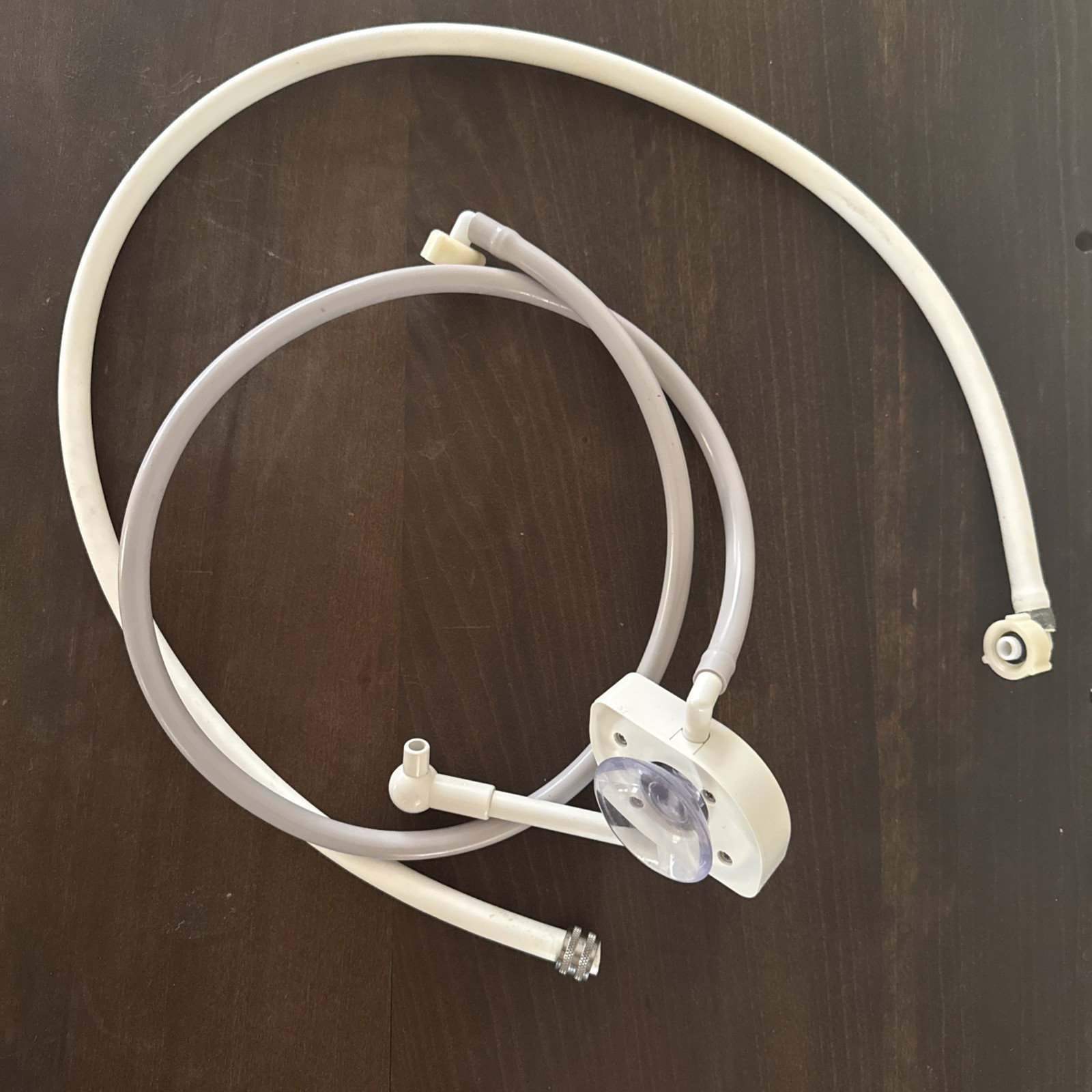 White & Gray Hose With Elbows And Secondary Hose Stand For Enagic Kangen Machine