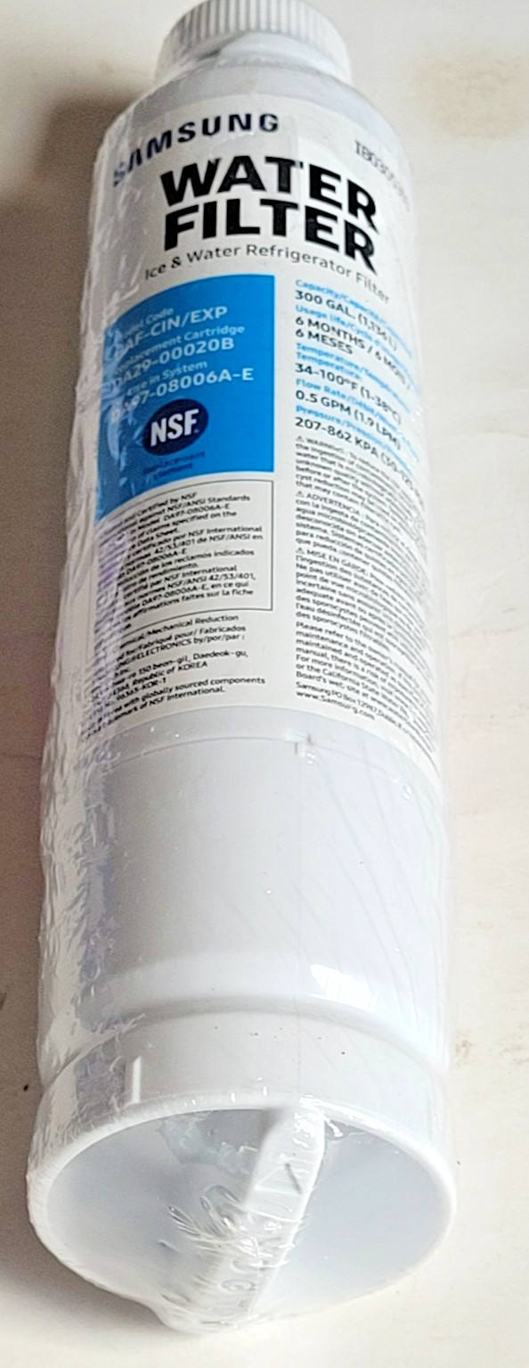 Samsung DA29-00020B HAF-CIN/EXP Refrigerator Fresh Water Filter Cartridge No Box