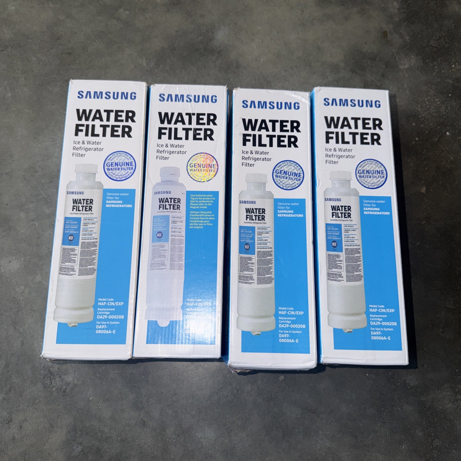 Samsung Refrigerator Water Filter HAF-CIN/EXP DA29-00020B – 4 PACK
