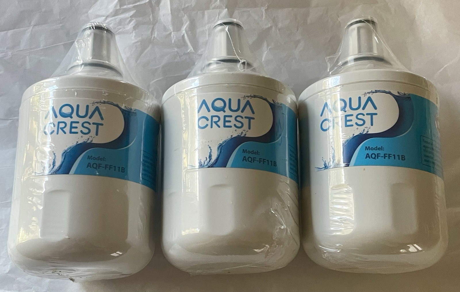 AQUA CREST WATER FILTER MODEL: AQF-FF11B ALL FACTORY SEALED New Lot Of Three