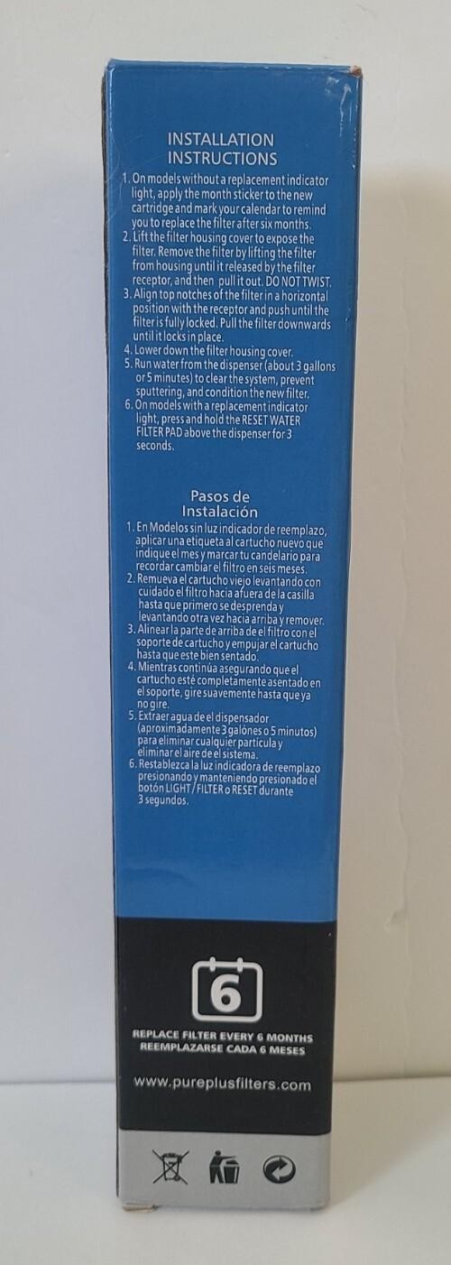 Pureplus PP-RWF3600A 300 Gal. Refrigerator Water Filter 1 Pack NEW!