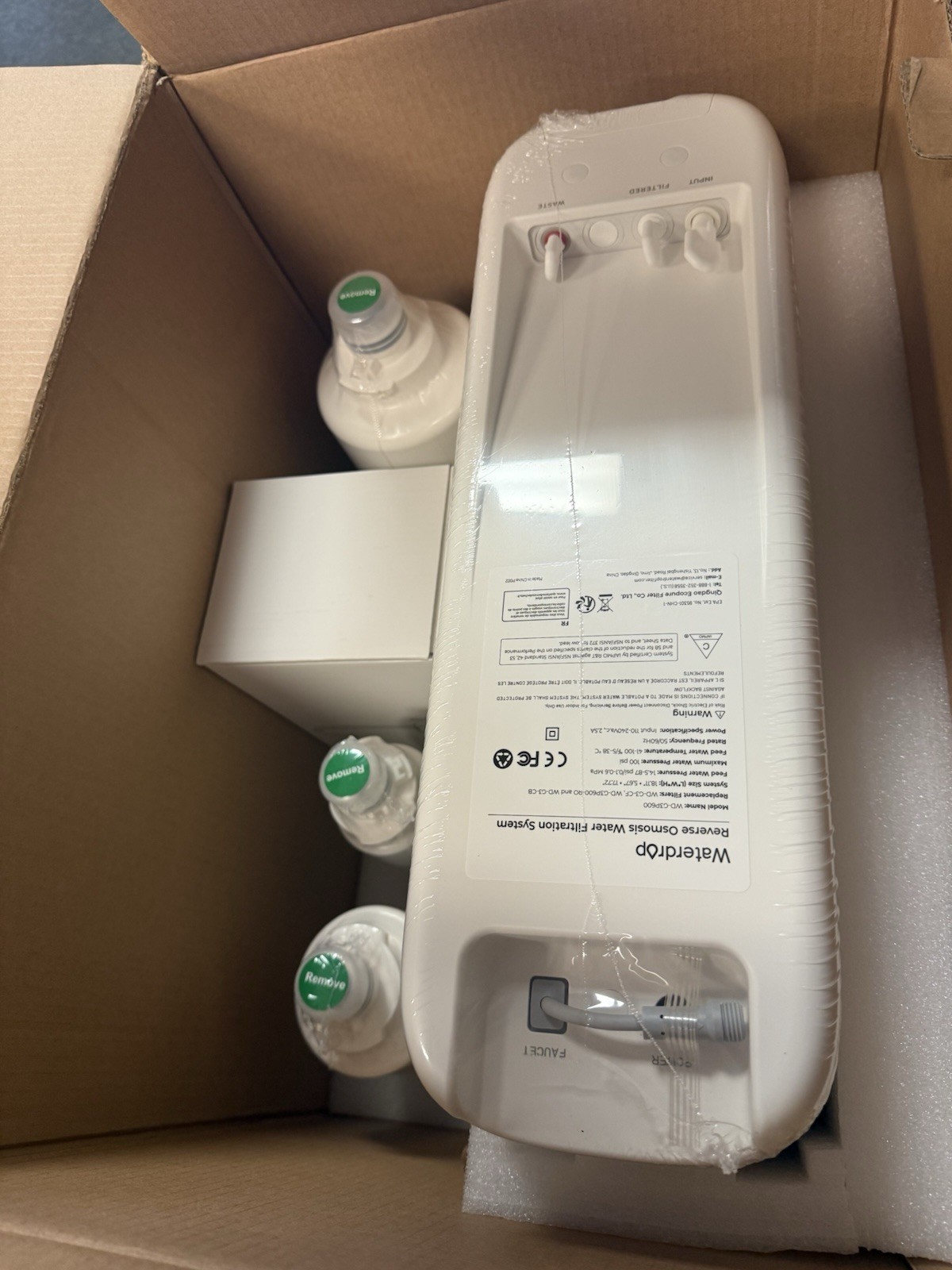 Waterdrop G3P600 Reverse Osmosis System – 8-Stage, Tankless, NSF Certified