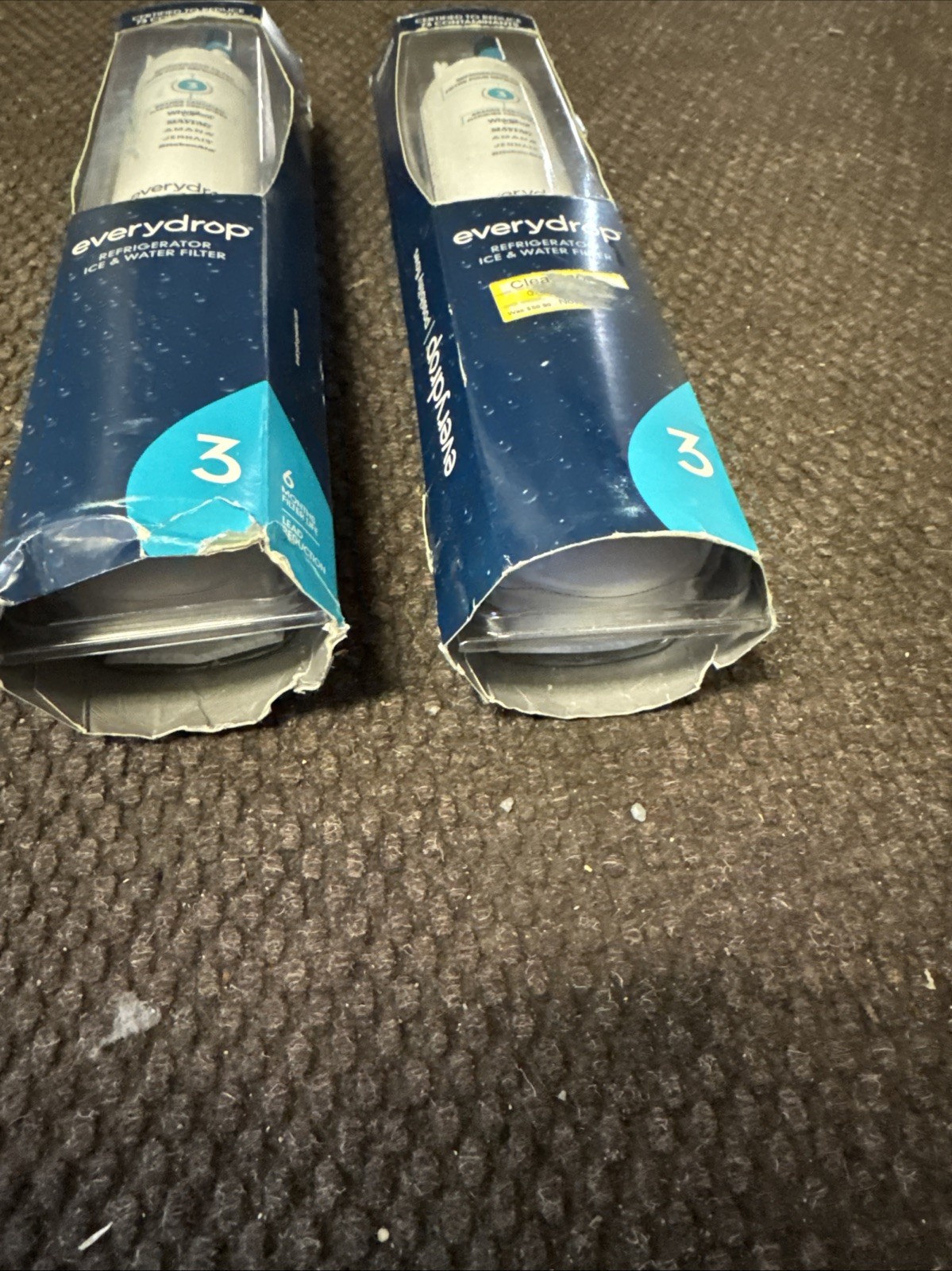 Everydrop Refrigerator Ice & Water Filter #3 – Unused – Box Damage Quantity 2