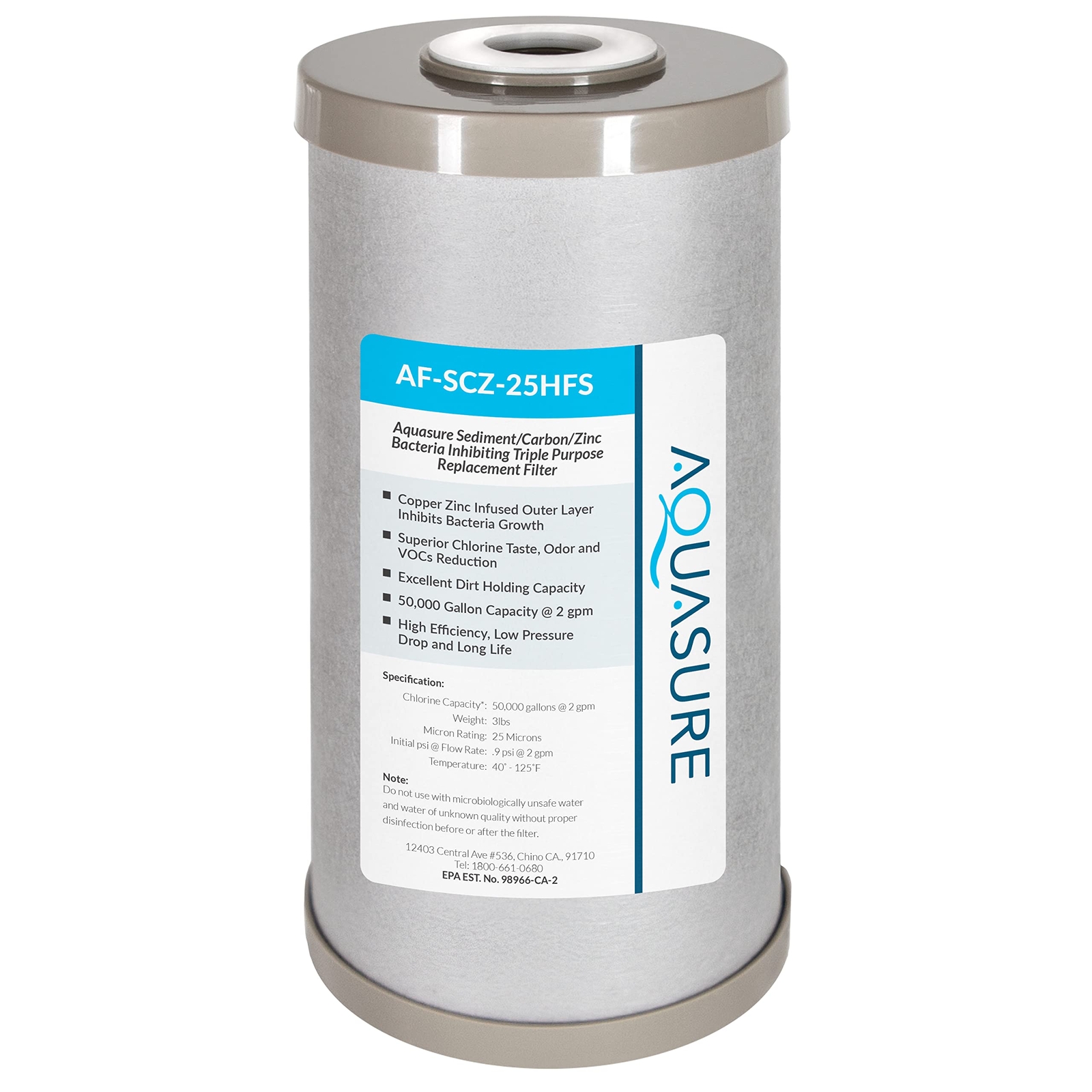Fortitude V2 Triple Purpose Sediment Carbon Zinc Replacement Filter Standard