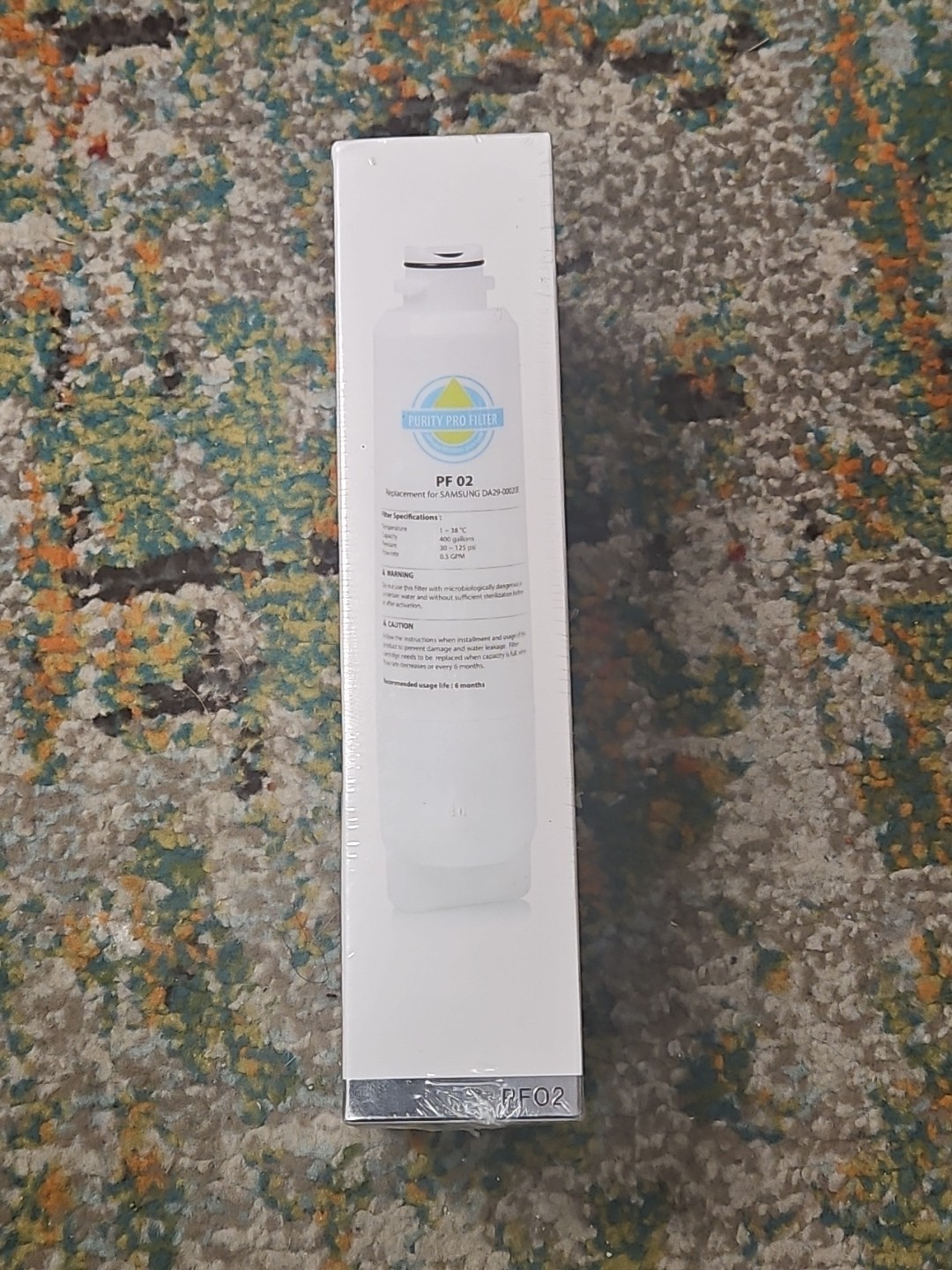 2 PACK Genuine Purity Pro PF02 DA29-00020B HAF-CIN/EXP Refrigerator Water Filter