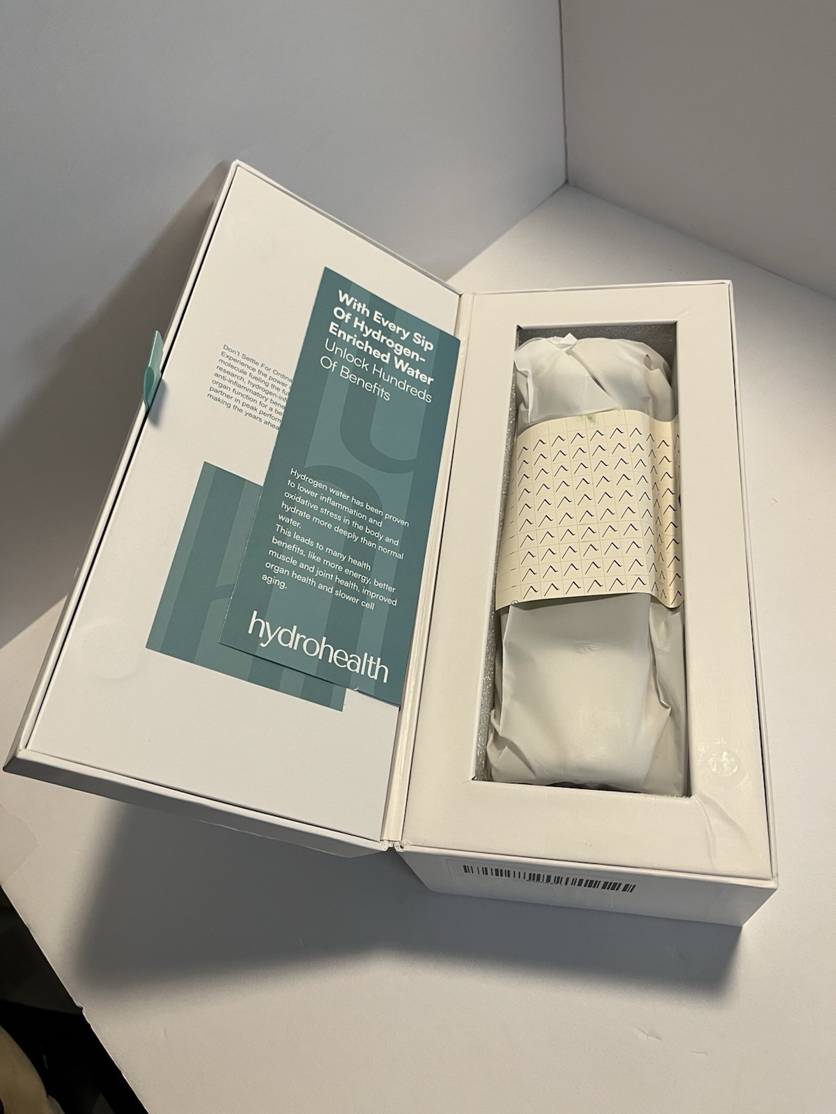 NEW Hydrohealth Hydrogen Water Bottle for Kidney Health 1600PPB Rechargeable