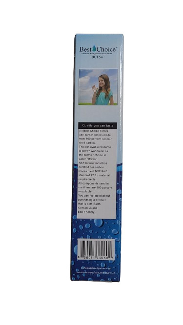 Best Choice BCF54 Fisher & Paykel 847200 Compatable Water Filter 1PK
