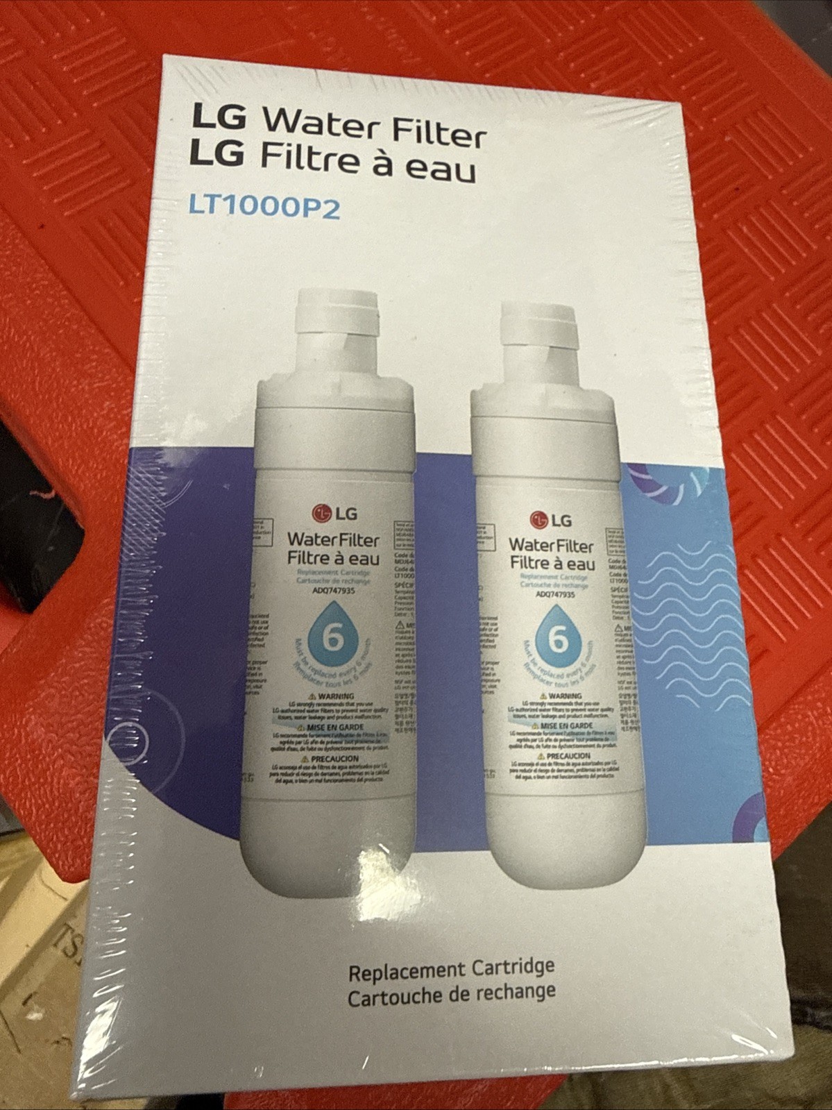 LG LT1000P2 6-Month / 200 Gallon Refrigerator Replacement Water Filter