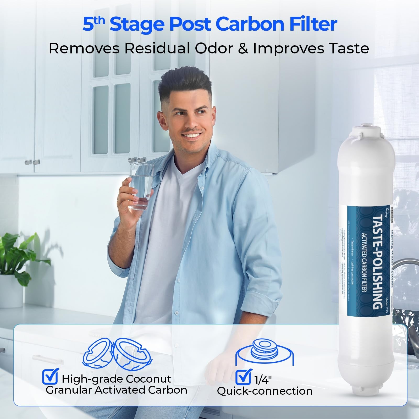 7-Pack NSF Certified Replacement Filter Cartridges for 5-Stage RO Systems