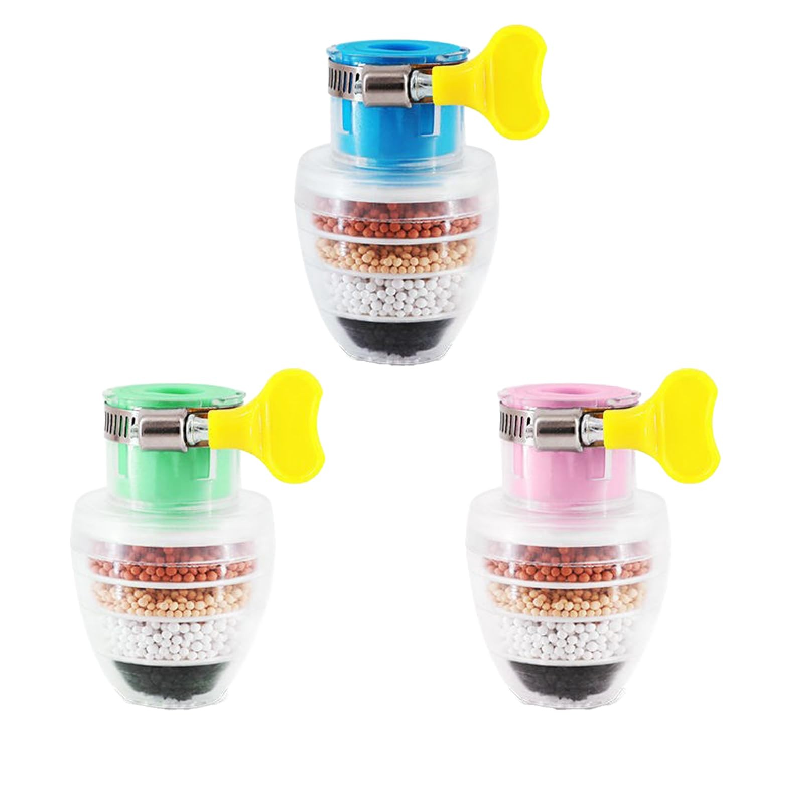 3 Pack New Upgraded sixLayer Faucet Filter, Water Filter for Sink, Kitchen Fa…