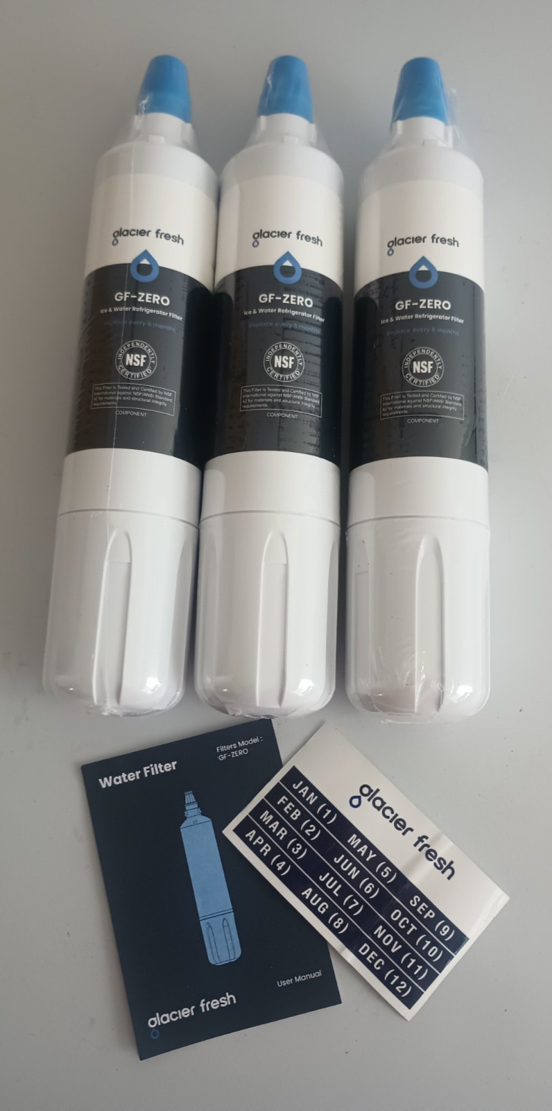 Compatible Water Filter for Sub-Zero 4204490 Refrigerator Water Filter, 3 Pack