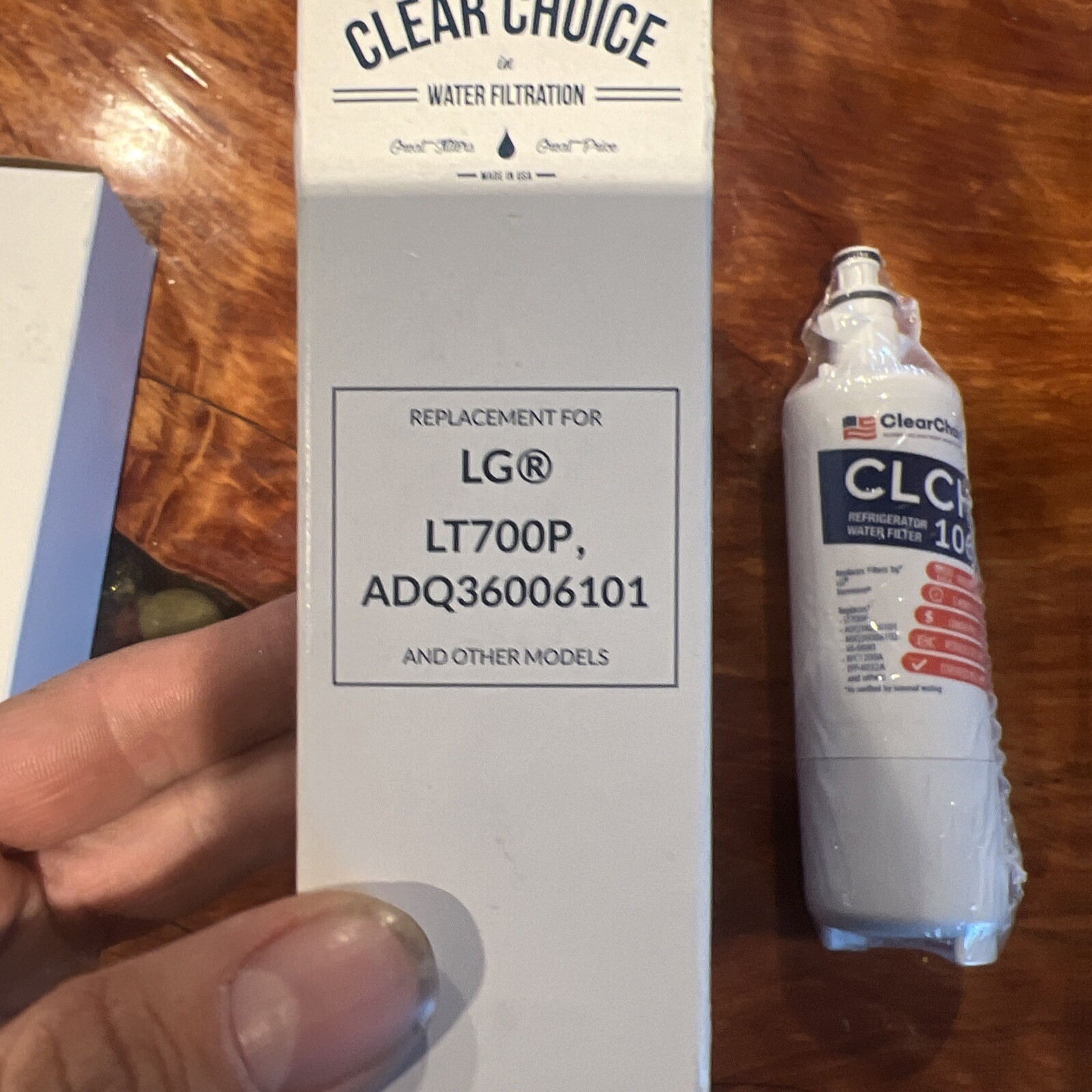 Clear Choice CLCH106 Kenmore Refrigerator Water Filter Replacement LG LT700P