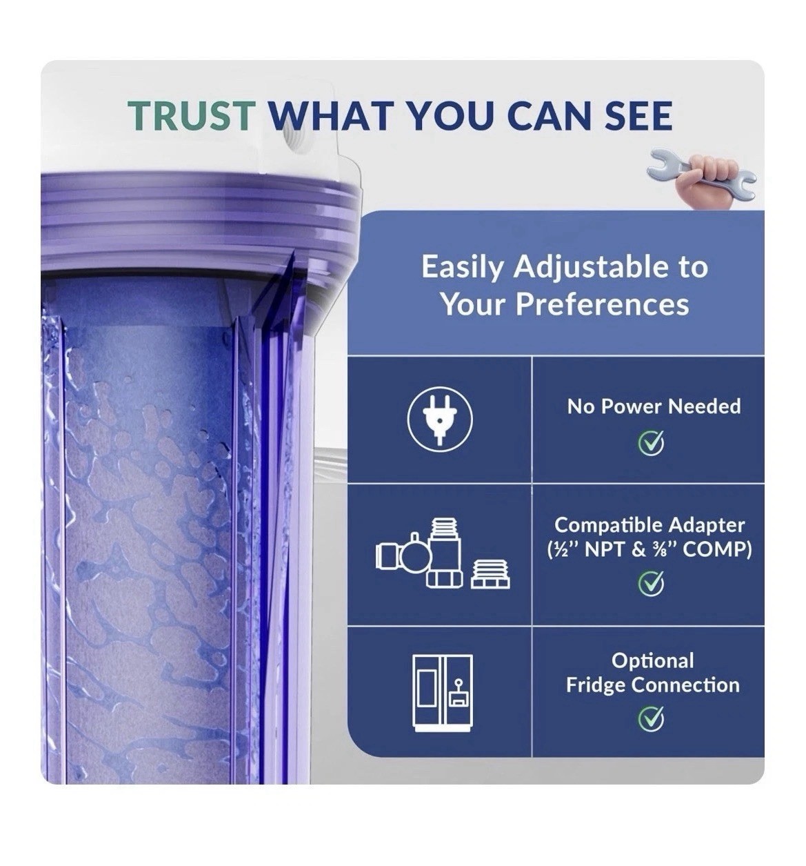 iSpring RCC7AK-BN NSF Certified 6 Stage Reverse Osmosis System w/Alkaline Filter