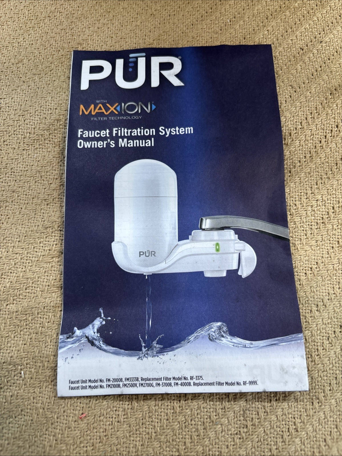 PUR PLUS Vertical Faucet Mount Water Filtration System FM2500V – Gray, Fits Most