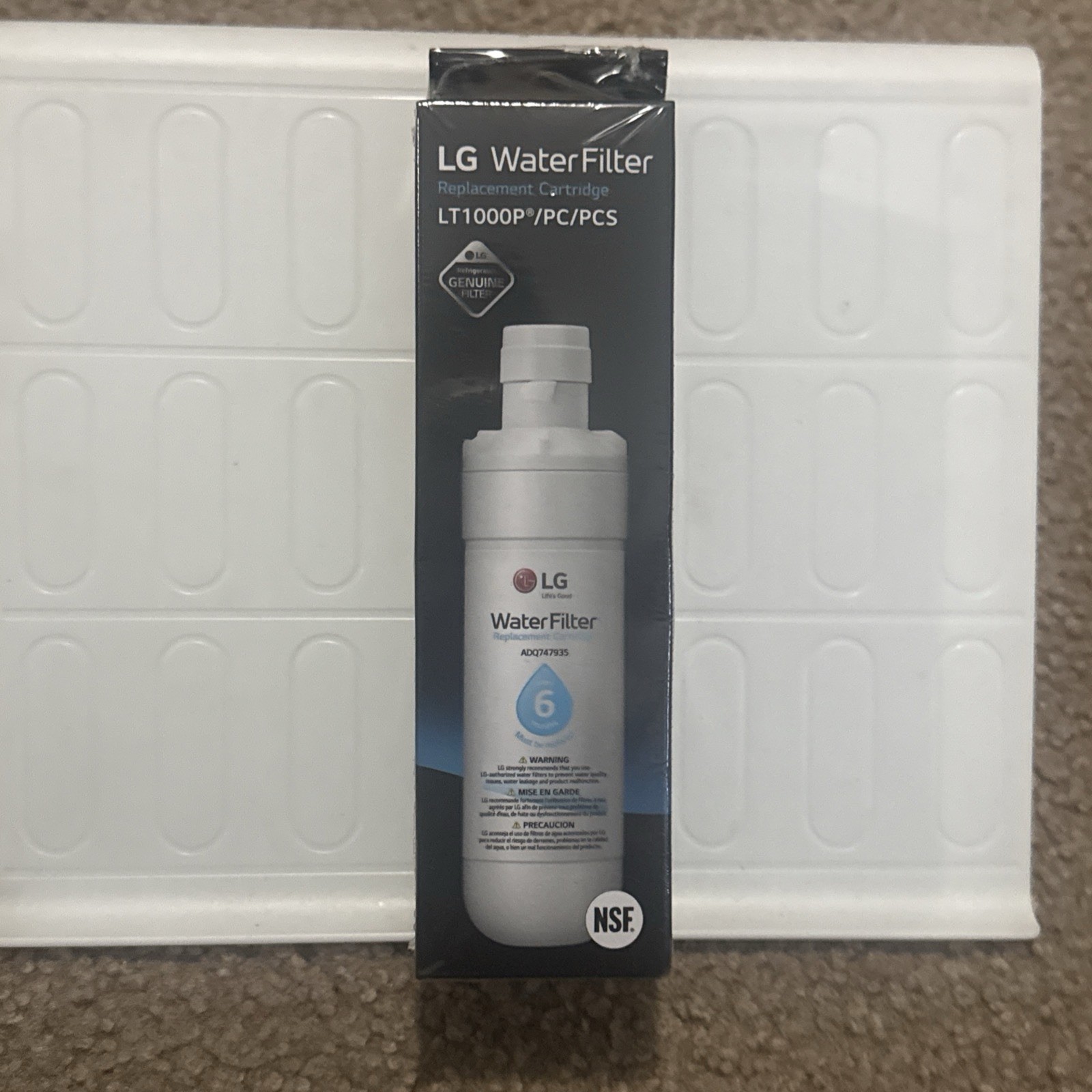 Genuine LG Water Filter Replacement Cartridge LT1000P/PC/PCS – New and Sealed!