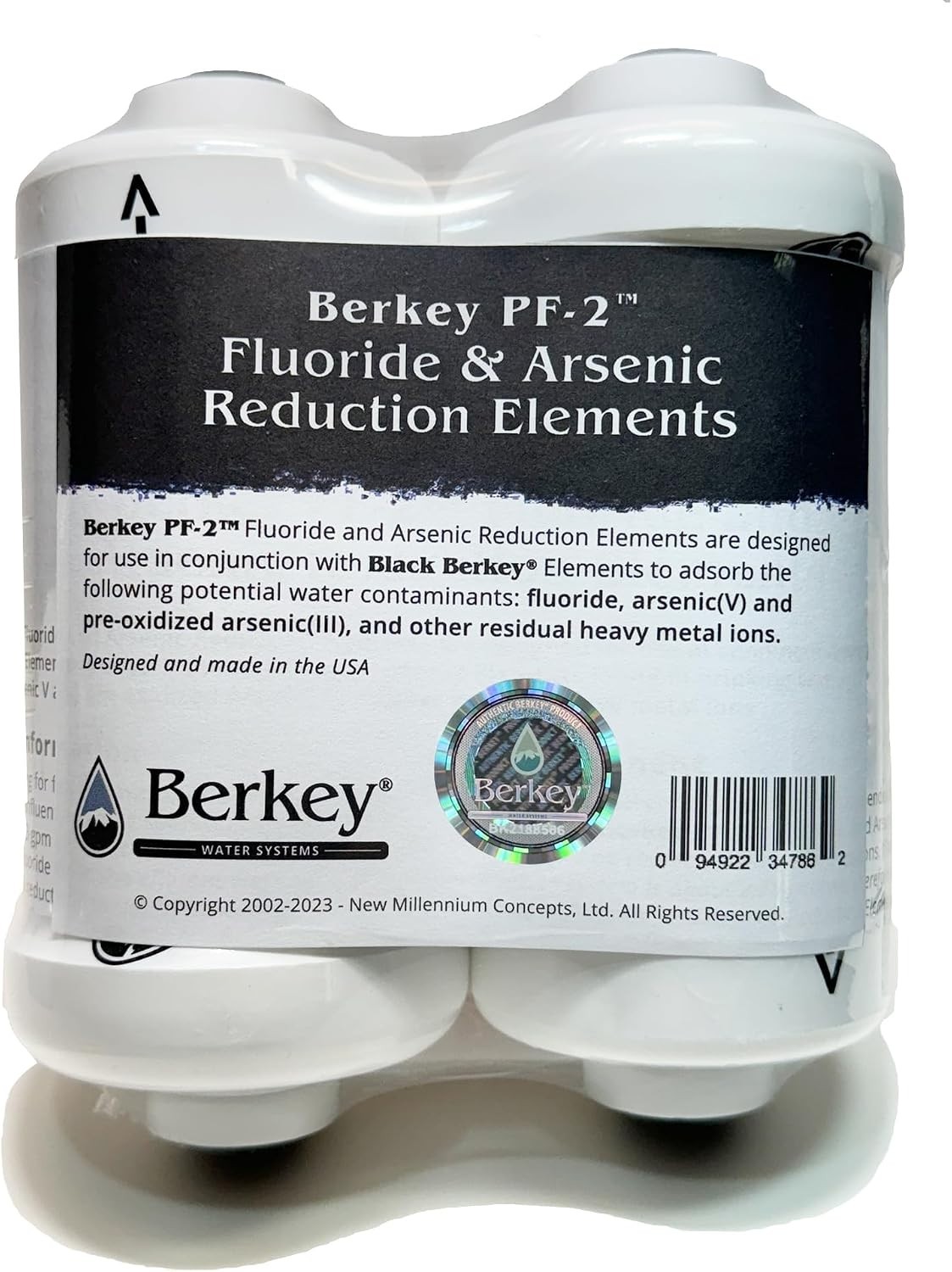 Set of 2 Authentic Black Elements BB9-2 and 2 PF-2 Fluoride Reduction Element…
