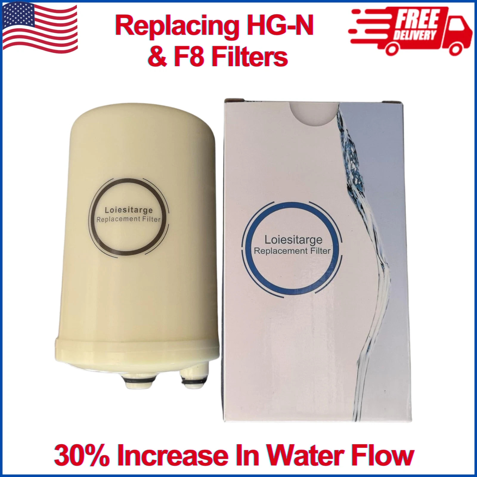 Replacement Water Filter for Leveluk Kangen 8-1Pcs, Replacing HG-N & K-8 Filters