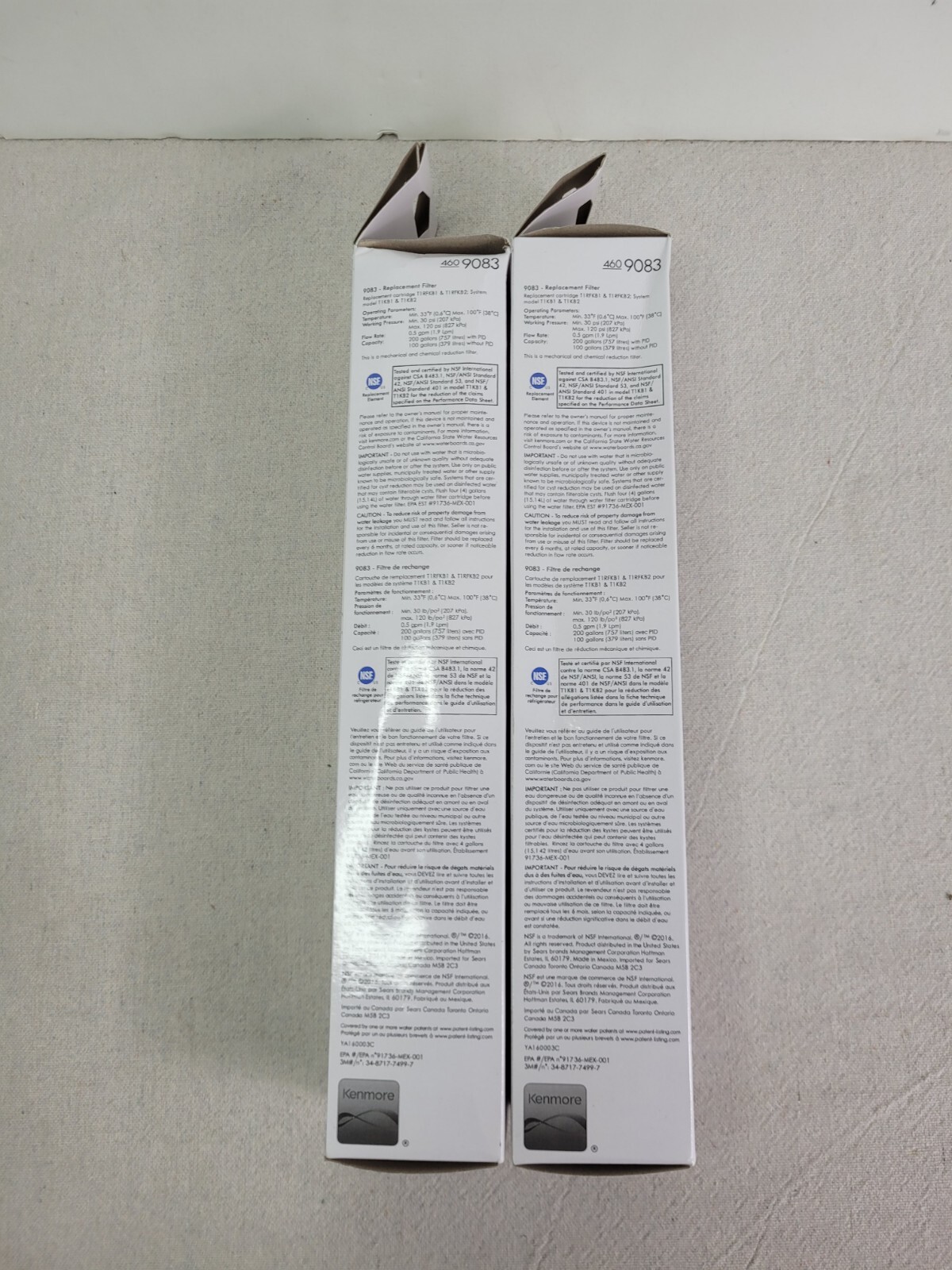 (2 PACK) Kenmore 460-9083 (9083) Replacement Refrigerator Water Filter – NEW