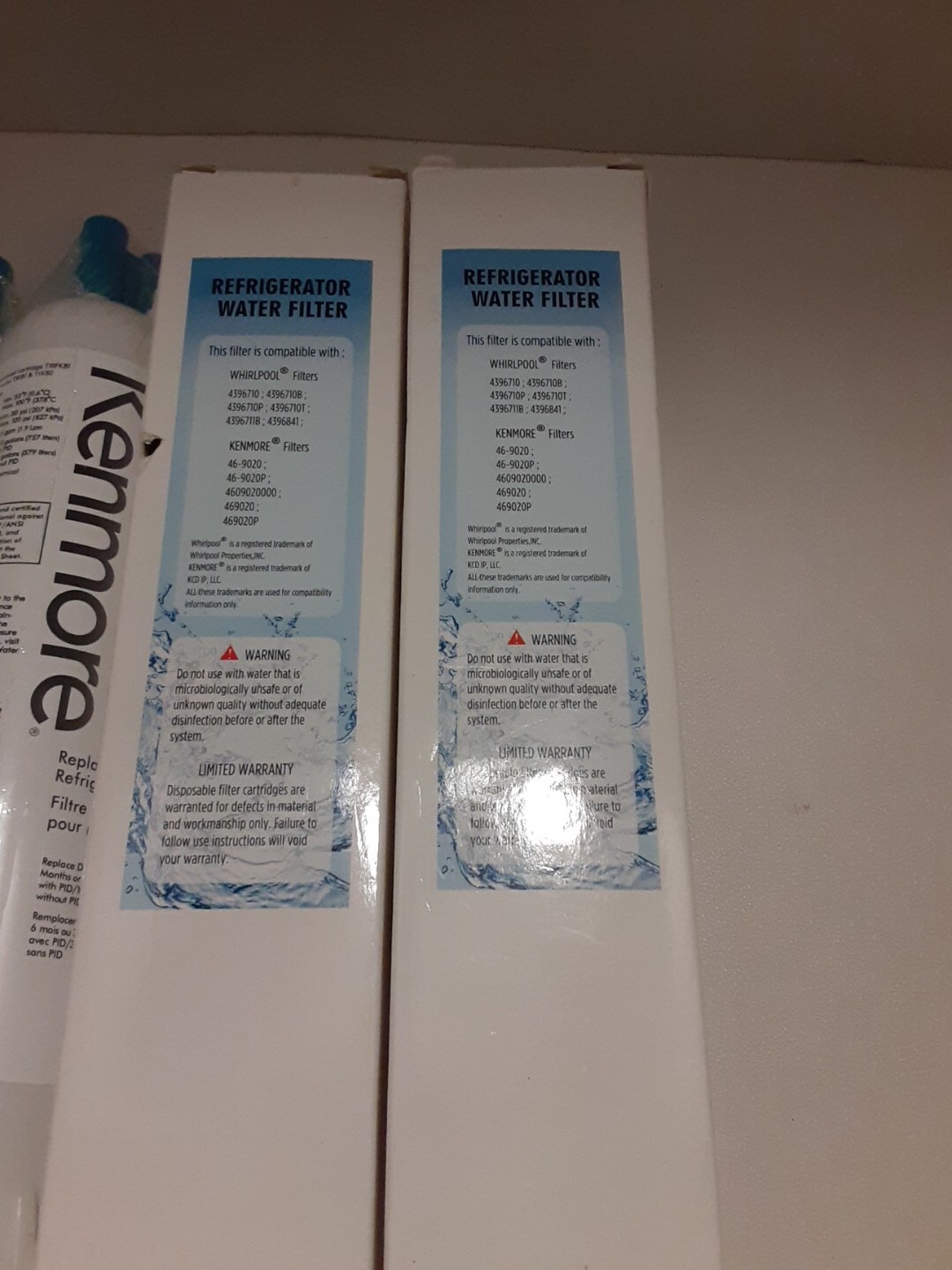 Kenmore & Unbranded Replacement refrigerator Water Filters 4609083 Lot of 4(2…
