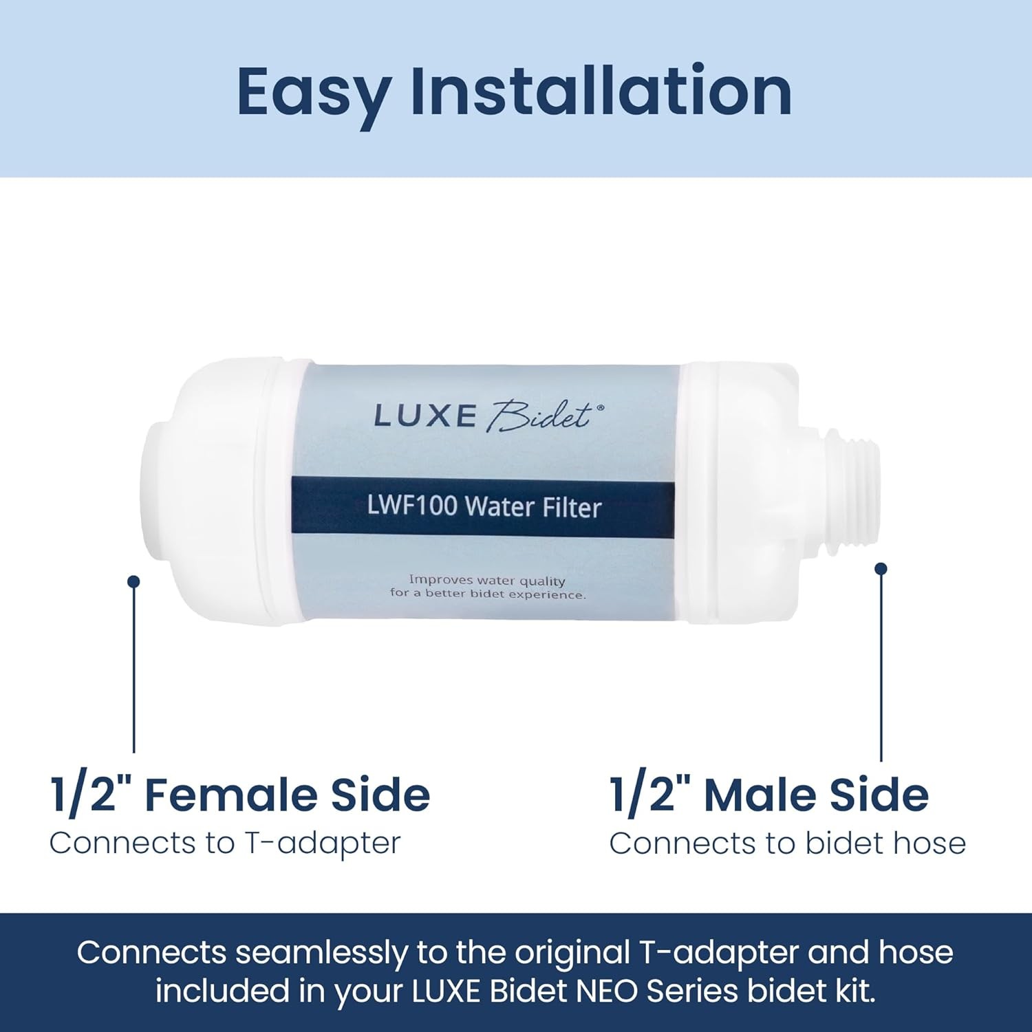 4-in-1 Filtration Water Filter W/ PP Cotton Ion Filtration & Calcium Salts