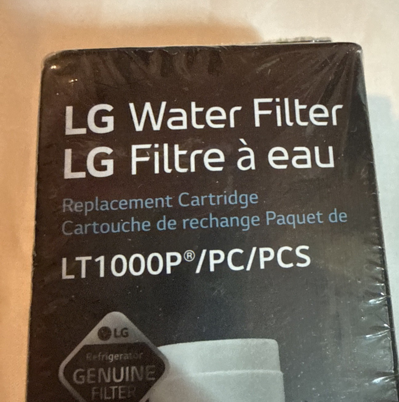 New Genuine LG Water Filter Replacement Cartridge ADQ747935 LT1000P/PC/PCS