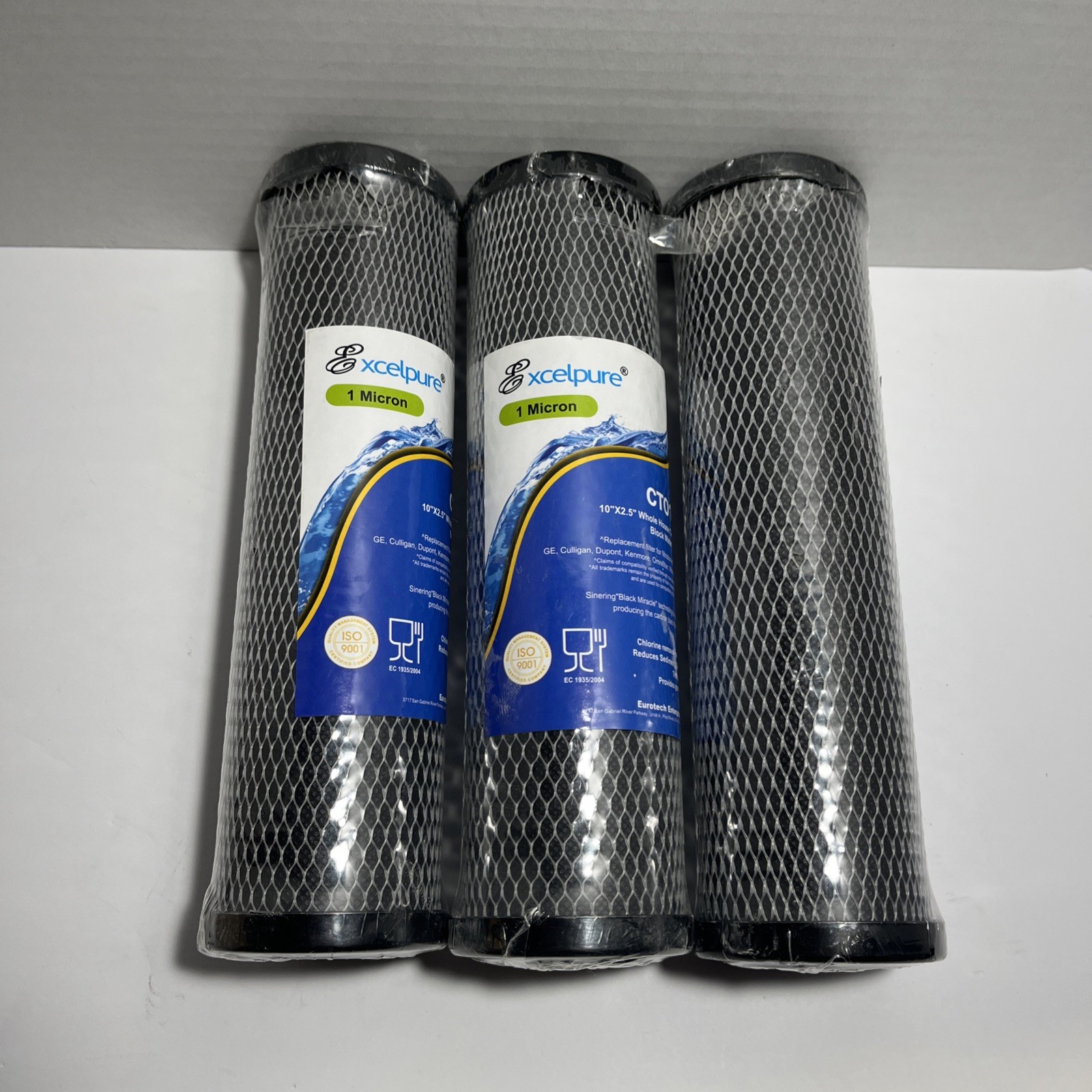 Excelpure CT010 Sintering Activated Carbon Block Water Filter 10″ x 2.5″ house