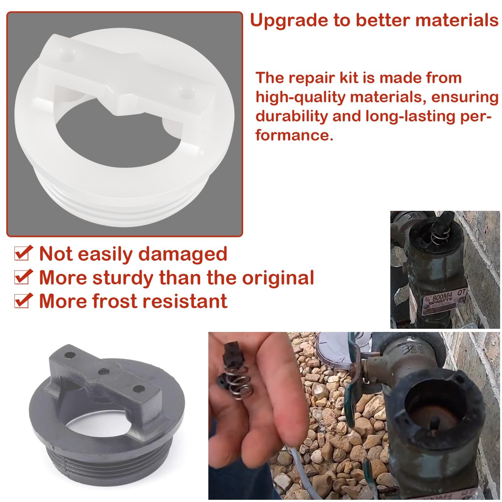 0887726 800M4 1/2″ & 3/4″ Freeze Resistant Backflow Repair Retrofit Kit