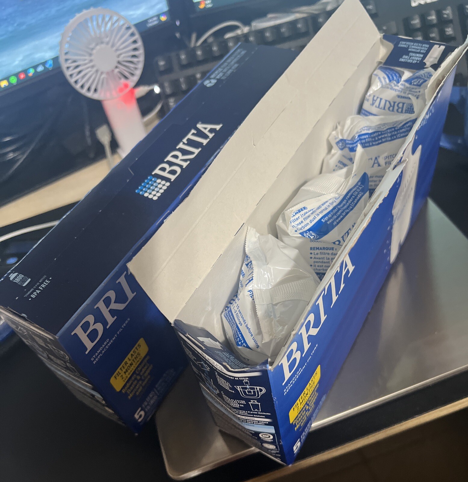 Brita 987554 Pitcher Replacement Filters 5 Pack + 4 New Sealed