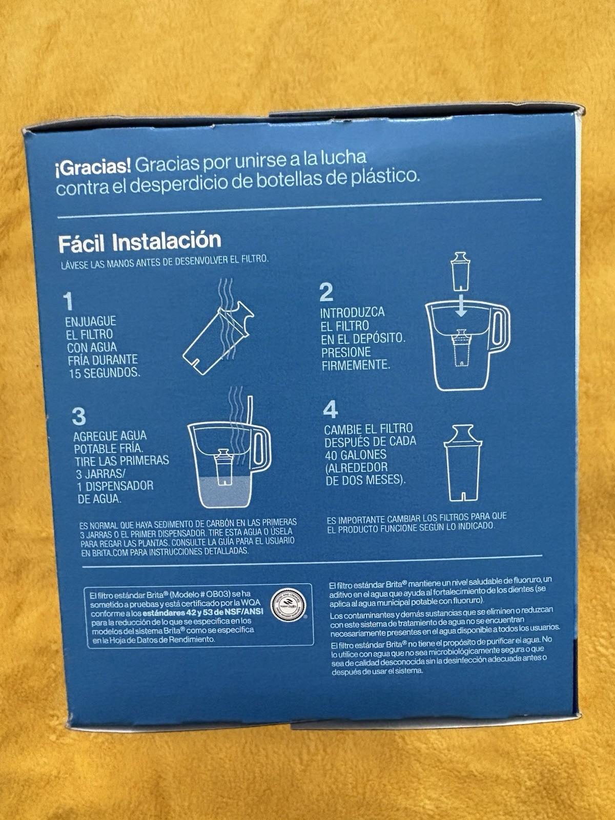 Brita Standard Replacement Filters 6 Pack Model 0B03 NEW IN BOX