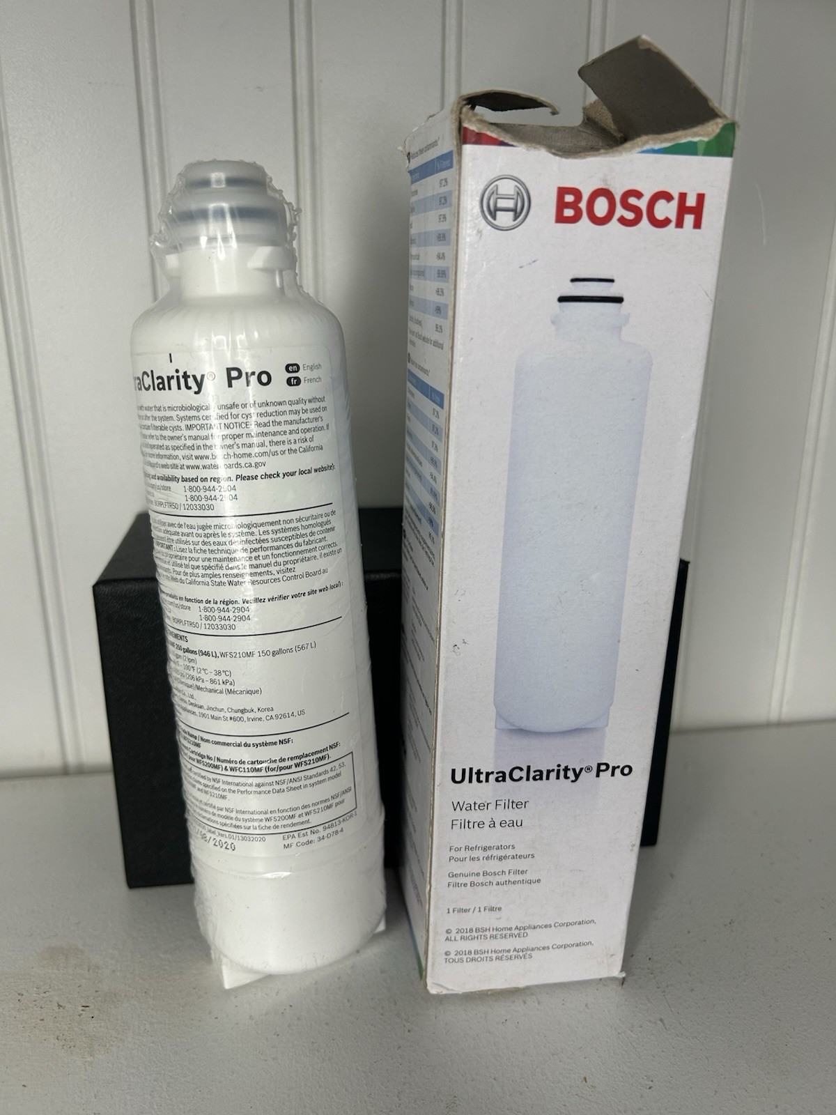 1 PCS Bosch Ultra Clarity Pro BORPLFTR50 Water Filter White #WFS200MF/WFS210MF