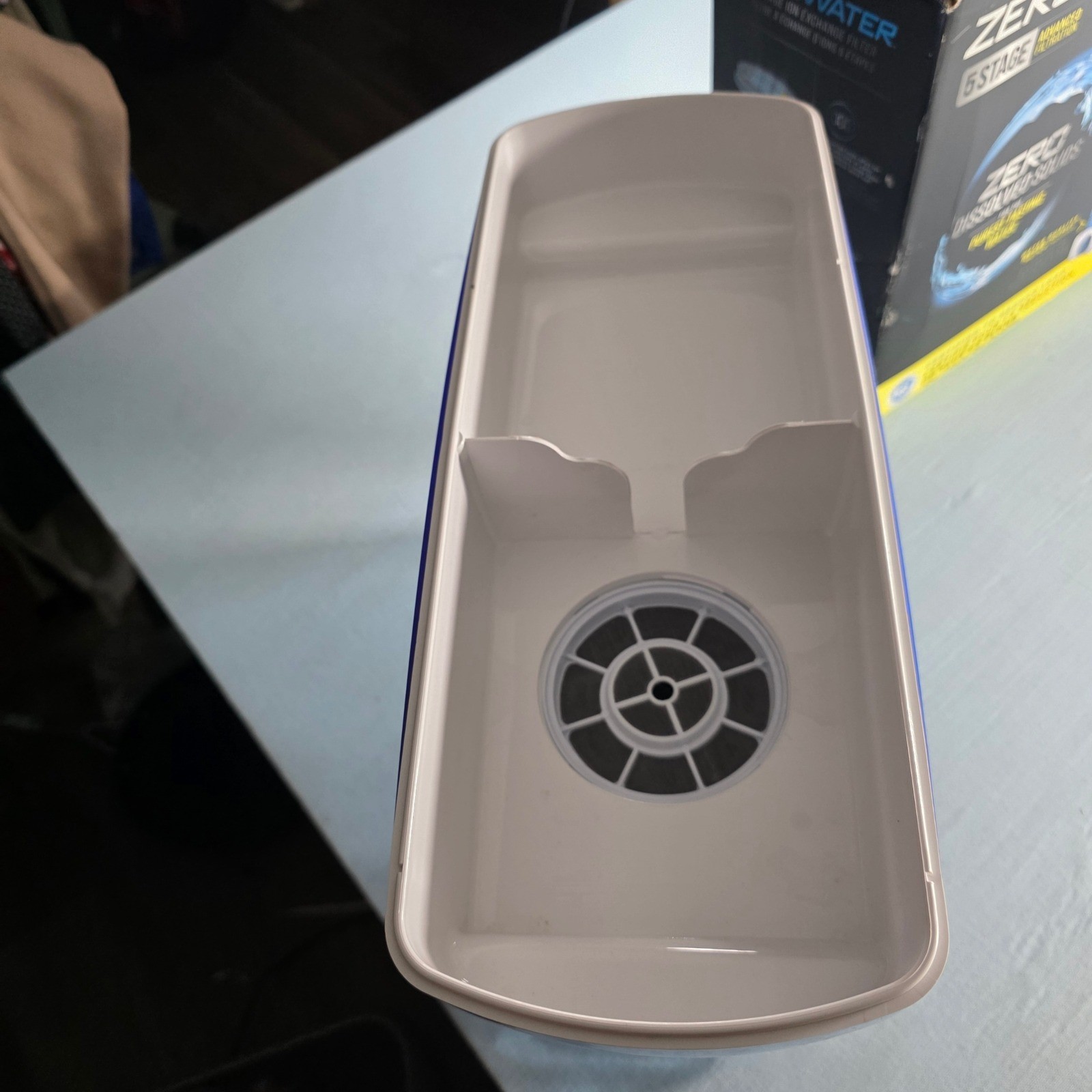 ZeroWater 5-Stage Water Filter Pitcher Blue White BPA Free Filtration System