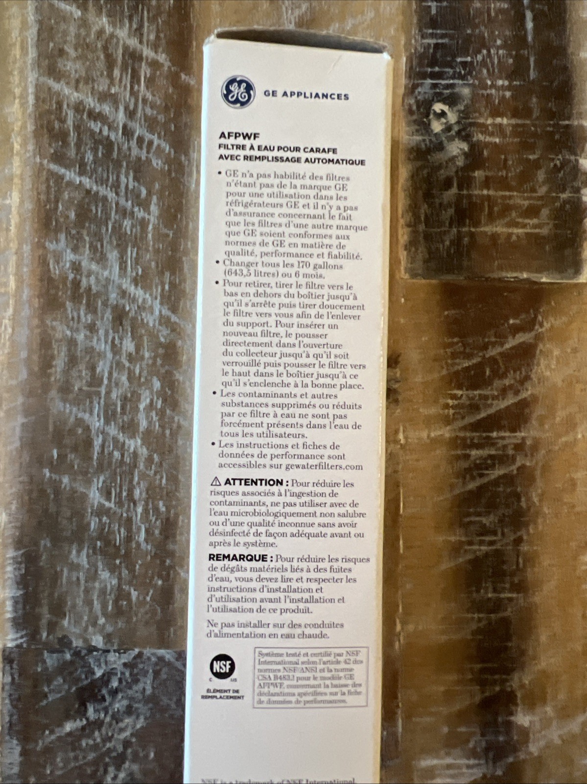 GE AutoFill Pitcher Refrigerator Water Filter 170 Gallons/6 months, AFPWF