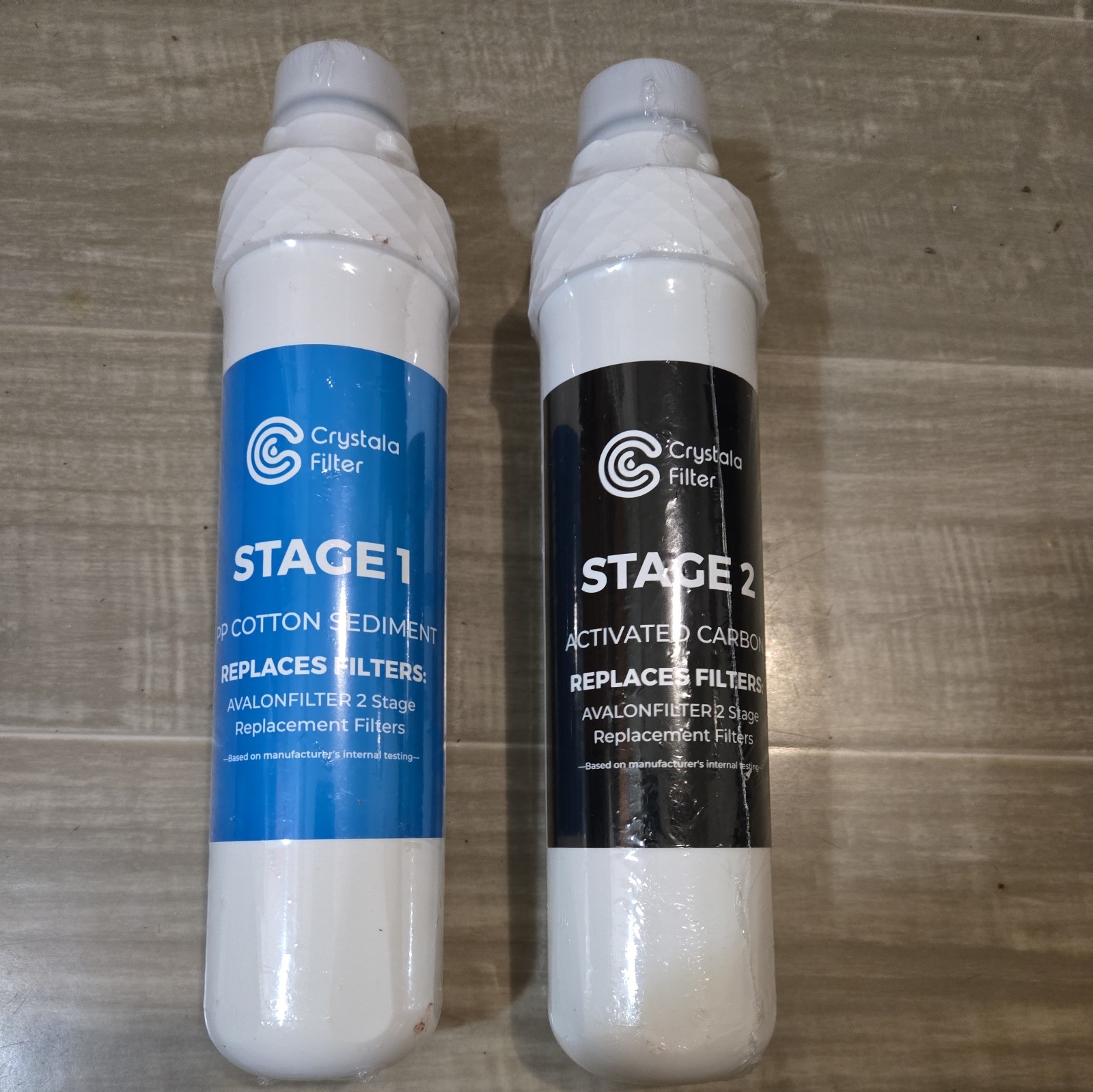 Crystal Filter Stage 1 and Stage 2 Replacement Filter For Avalonfilter 2 Stage
