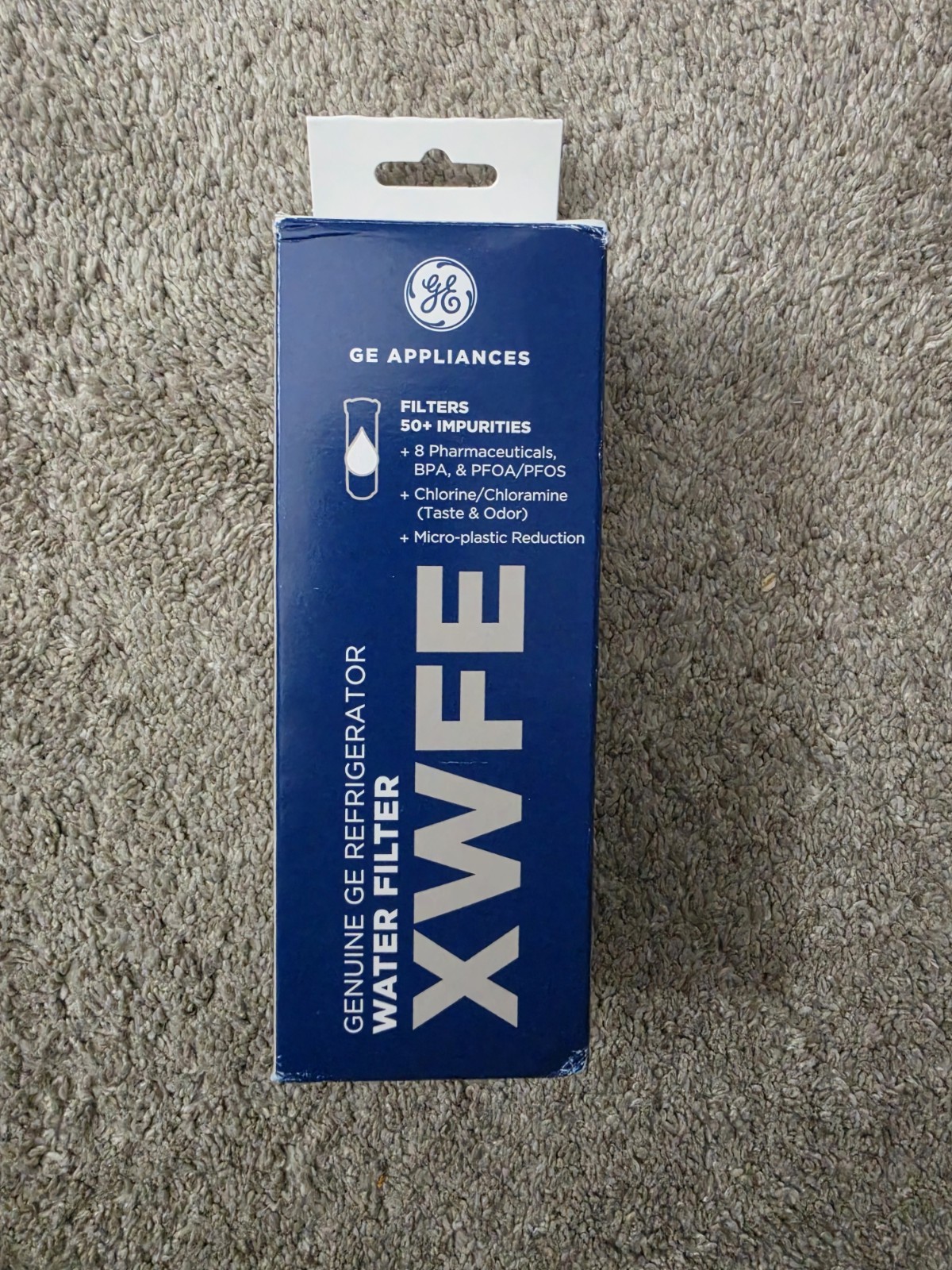 Genuine GE XWFE Refrigerator Filter, New, Factory Sealed