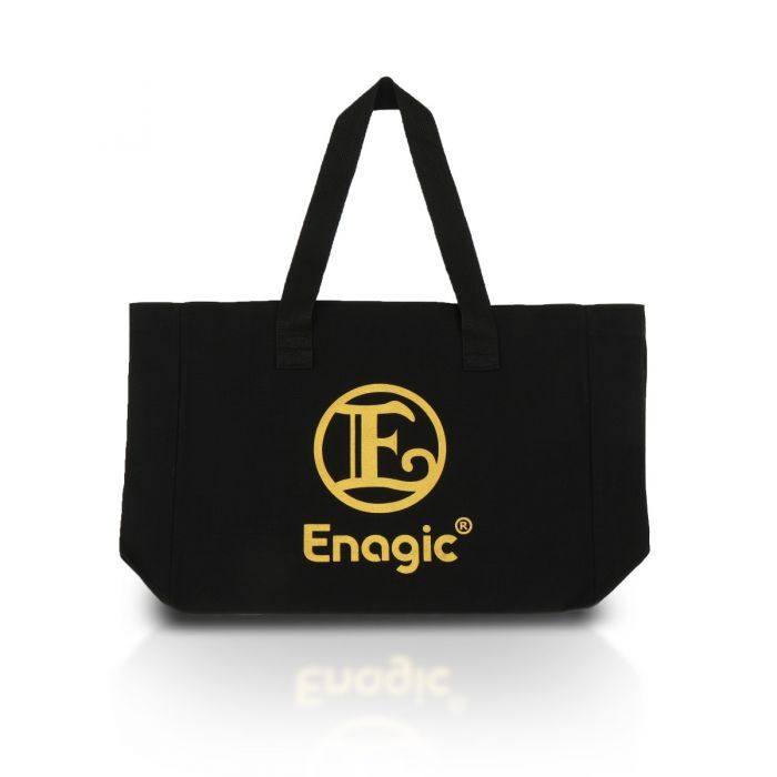 Enagic Kangen Leveluk Gold Logo Black Tote Bag 44x34x12cm High Quality NEW