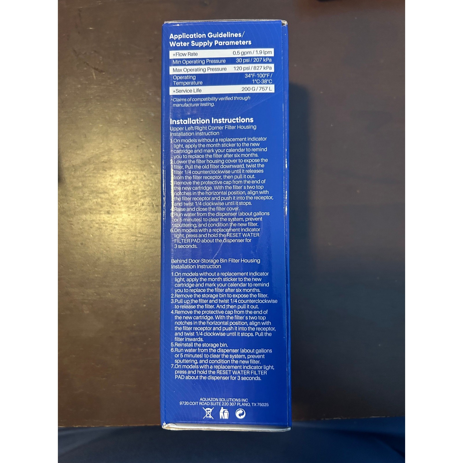 PurePlus RWF4700AC Refrigerator Water Filter Replacement RVF4700AC-S 6 Month